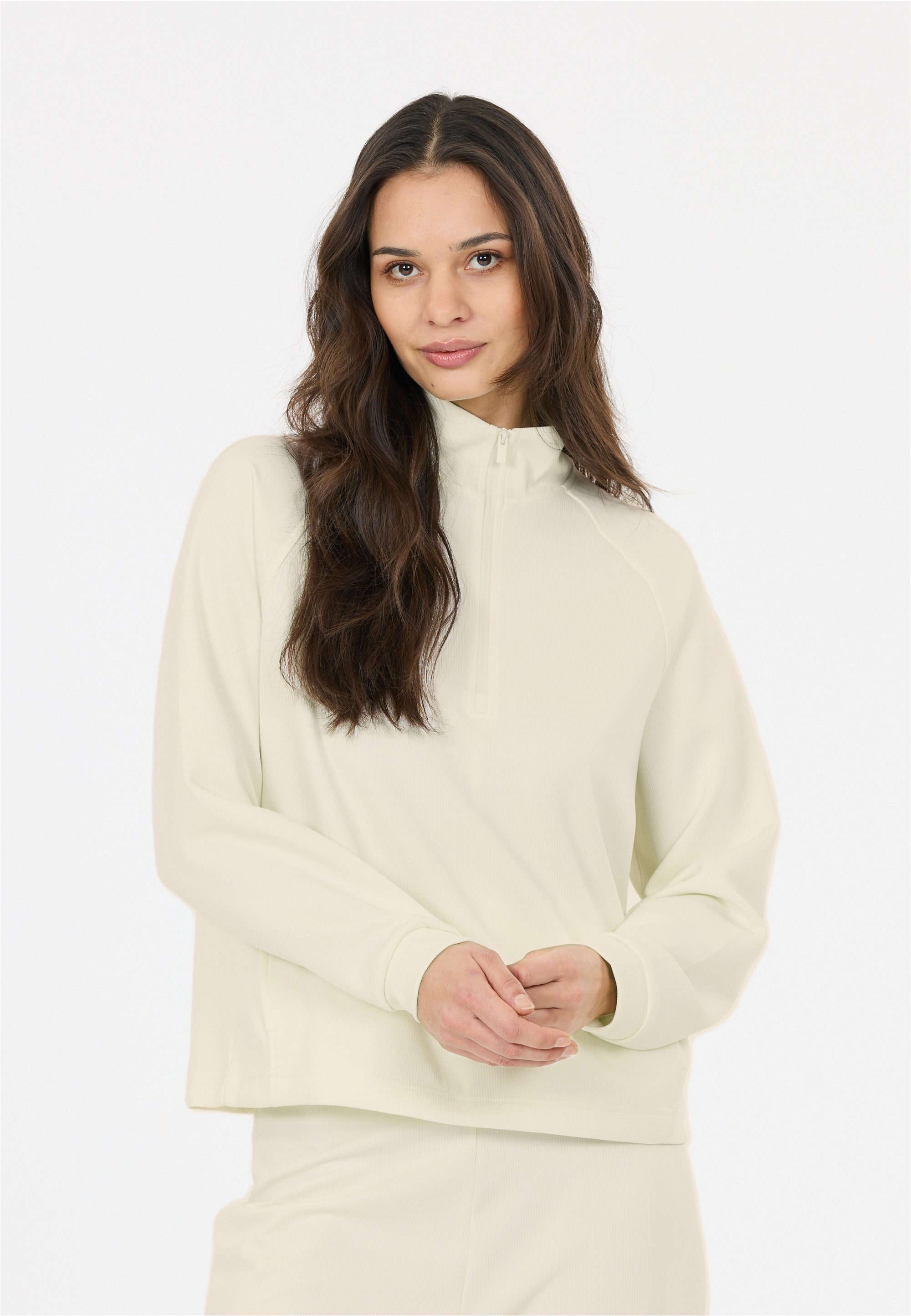 ATHLECIA Sweatshirt Franye mit hohem Kragen mit Reißverschluss