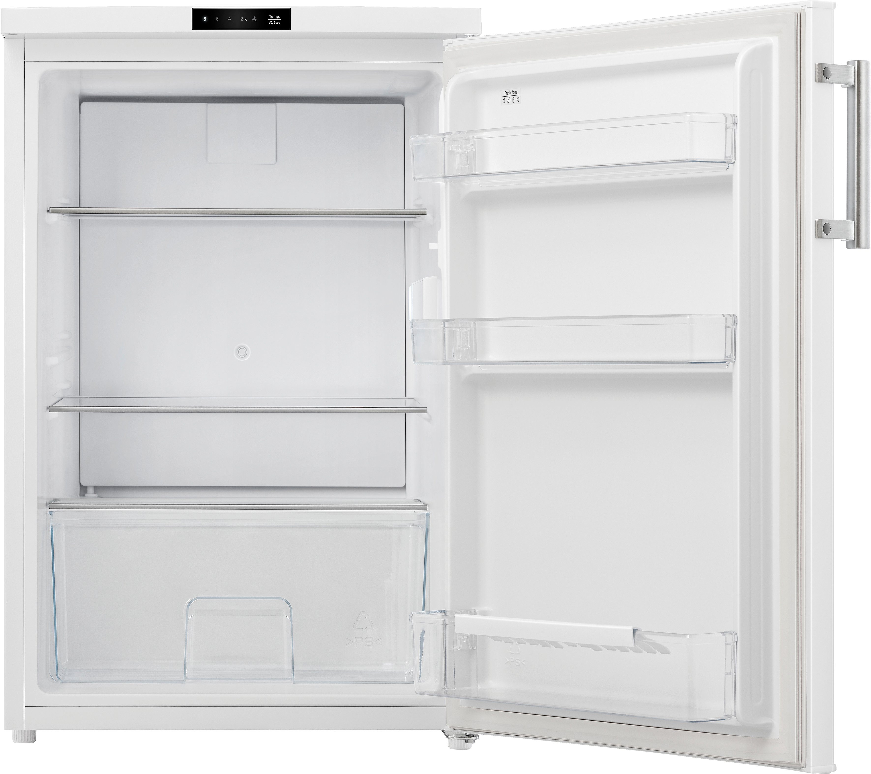 hoch, 56 cm Kühlschrank breit, Abtauautomatik, 84,5 cm Hanseatic Superkühlfunktion HKS8555DW,