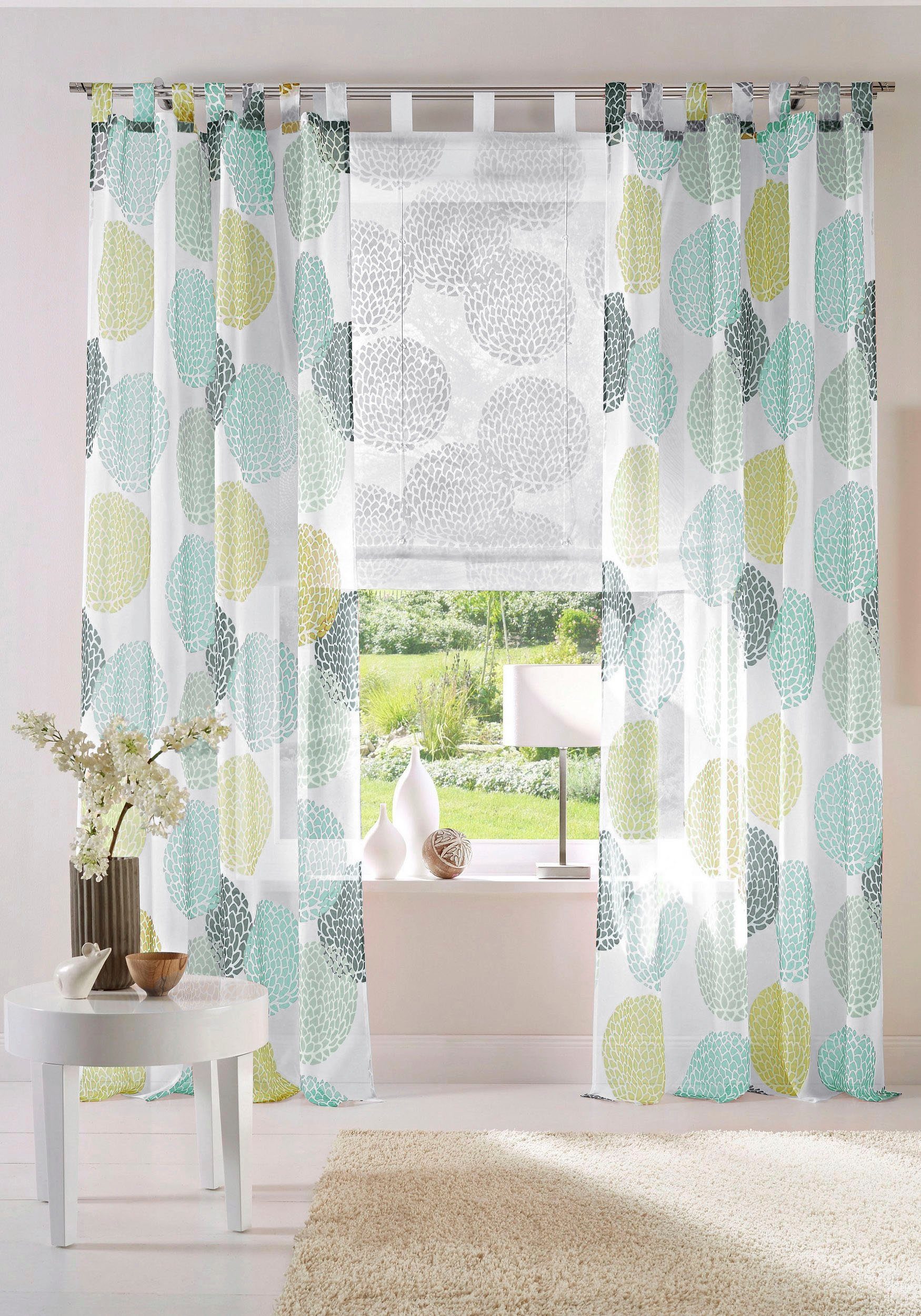 my home Gardine Belem (1 St), Schlaufen, transparent, Voile, 1 oder 2 Schal günstig online kaufen