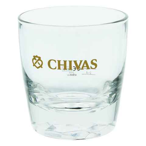 Chivas Regal Whiskyglas Tumbler Glas mit Logo und Schriftzug, 300 ml, Glas