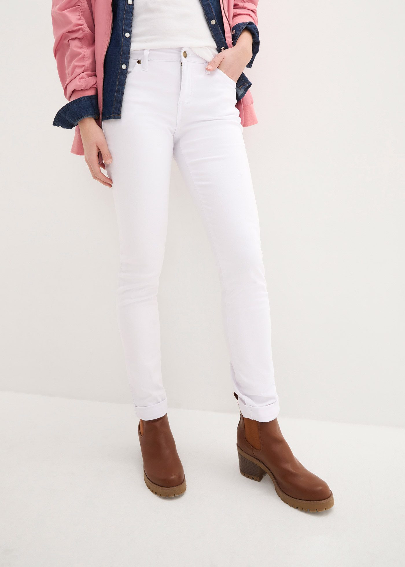 bonprix Straight-Jeans Regular Fit, mit Aufschlag, im Five-Pocket-Style günstig online kaufen