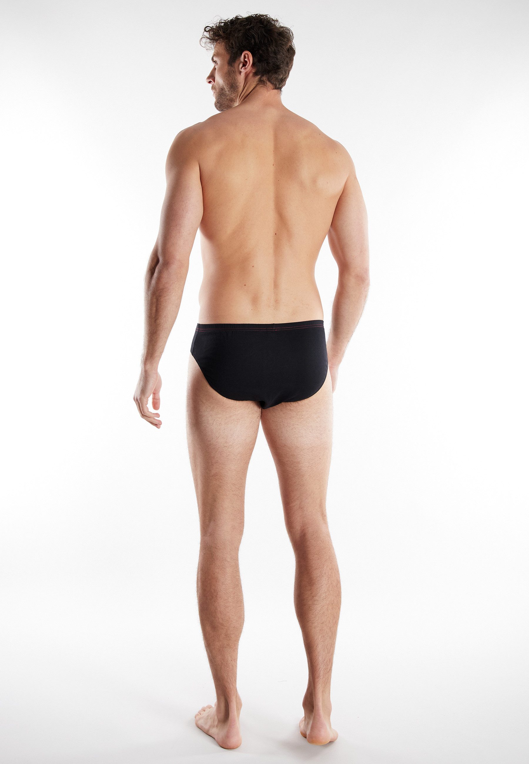 GÖTZBURG Slip GÖTZBURG Herren Sport-Slip schwarz uni 10er Pack (10-St)
