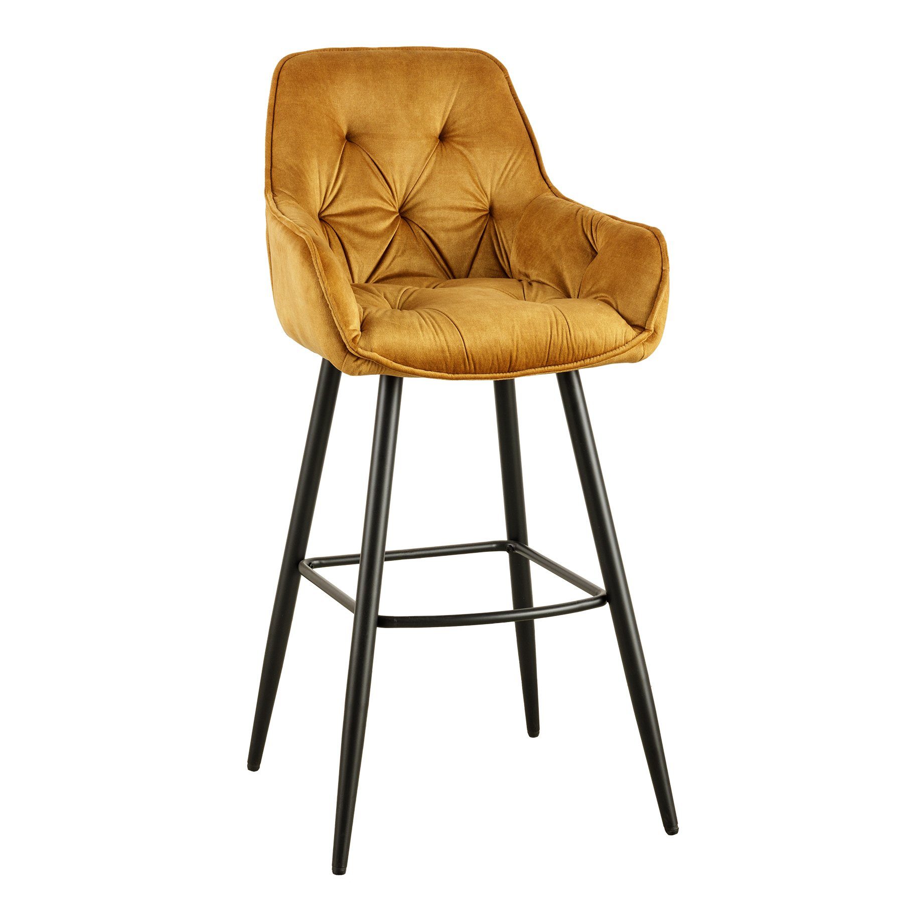 riess-ambiente Barhocker MILANO senfgelb / schwarz günstig online kaufen