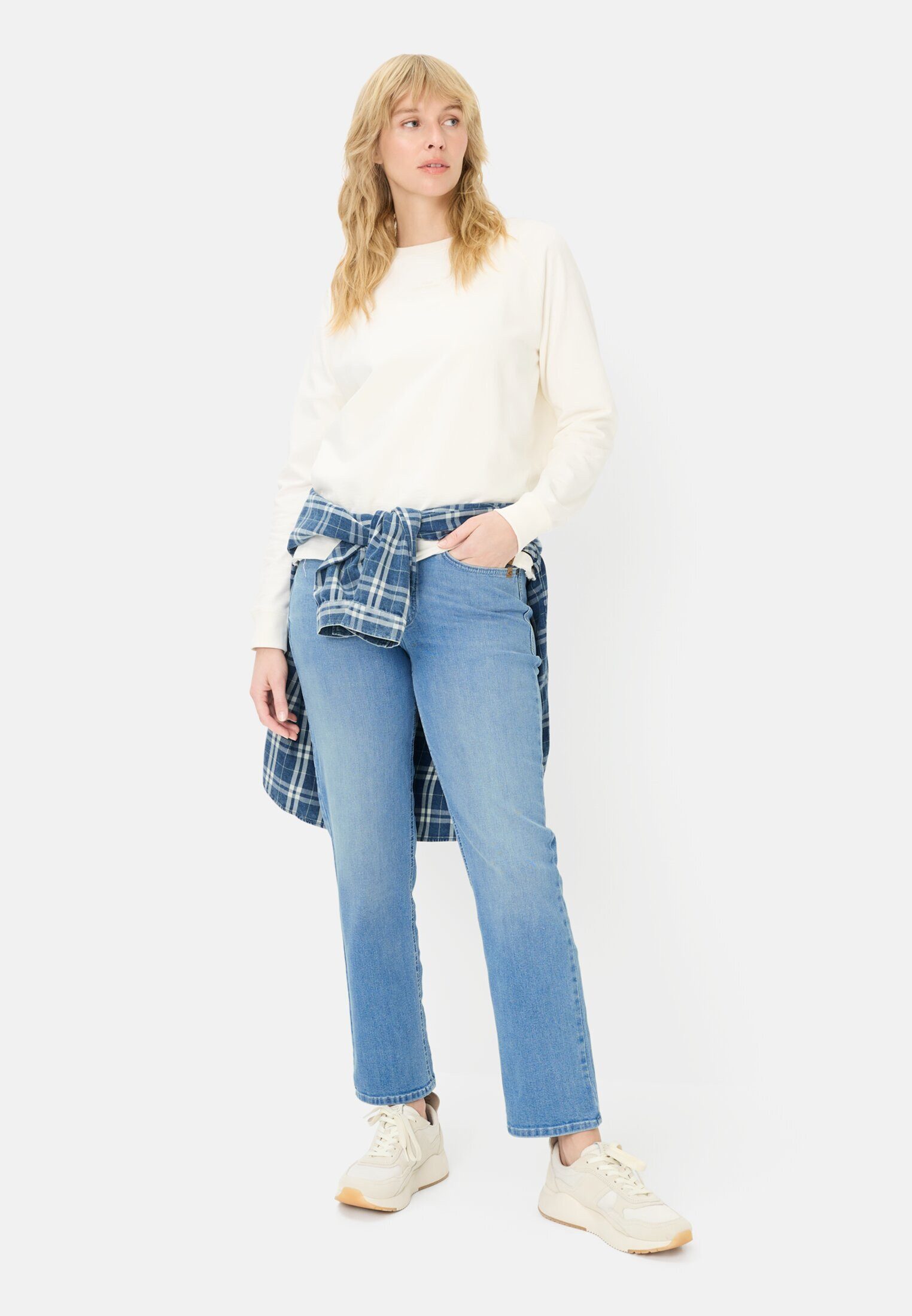camel active Straight-Jeans Straight Fit Jeans Markenlabel