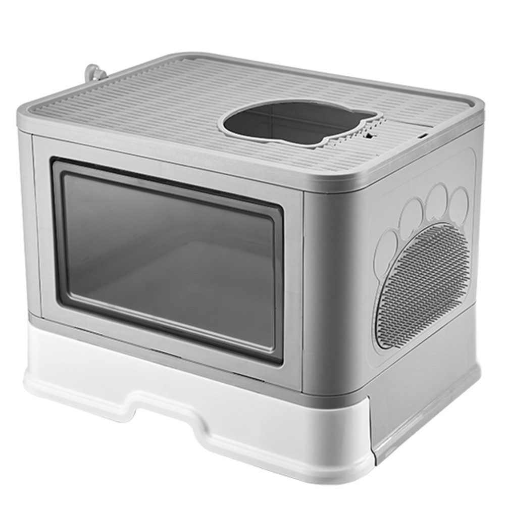 JEOBEST Katzentoilette Katzenklo mit Streuschaufel, Reinigen