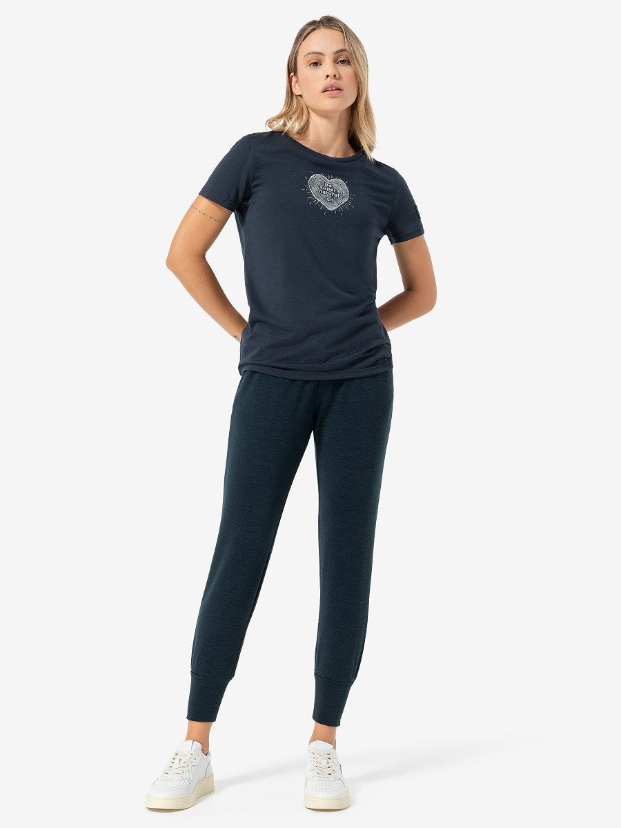 SUPER.NATURAL Jogginghose für Damen, Merino EVERYDAY bequem, atmungsaktiv