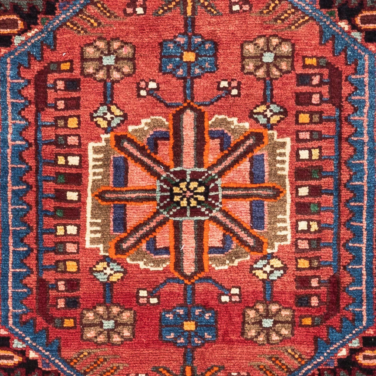 Bachtiar morgenland, 10 Handgeknüpft x 107 162 scuro Höhe: cm, Figurativ Wollteppich mm, rechteckig, Rosso