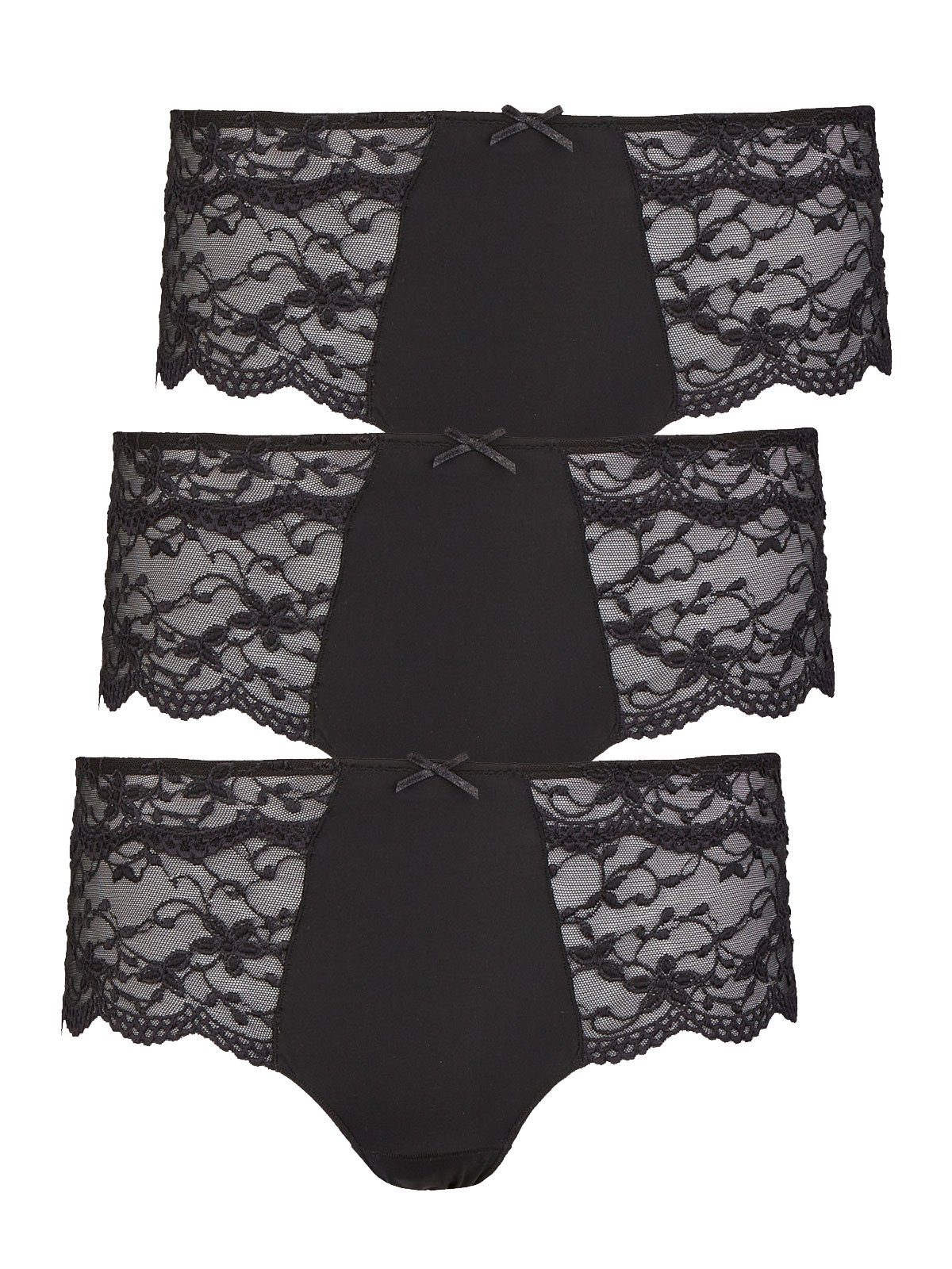 Panty 3er Pack Damen Hipster Silver Edition
