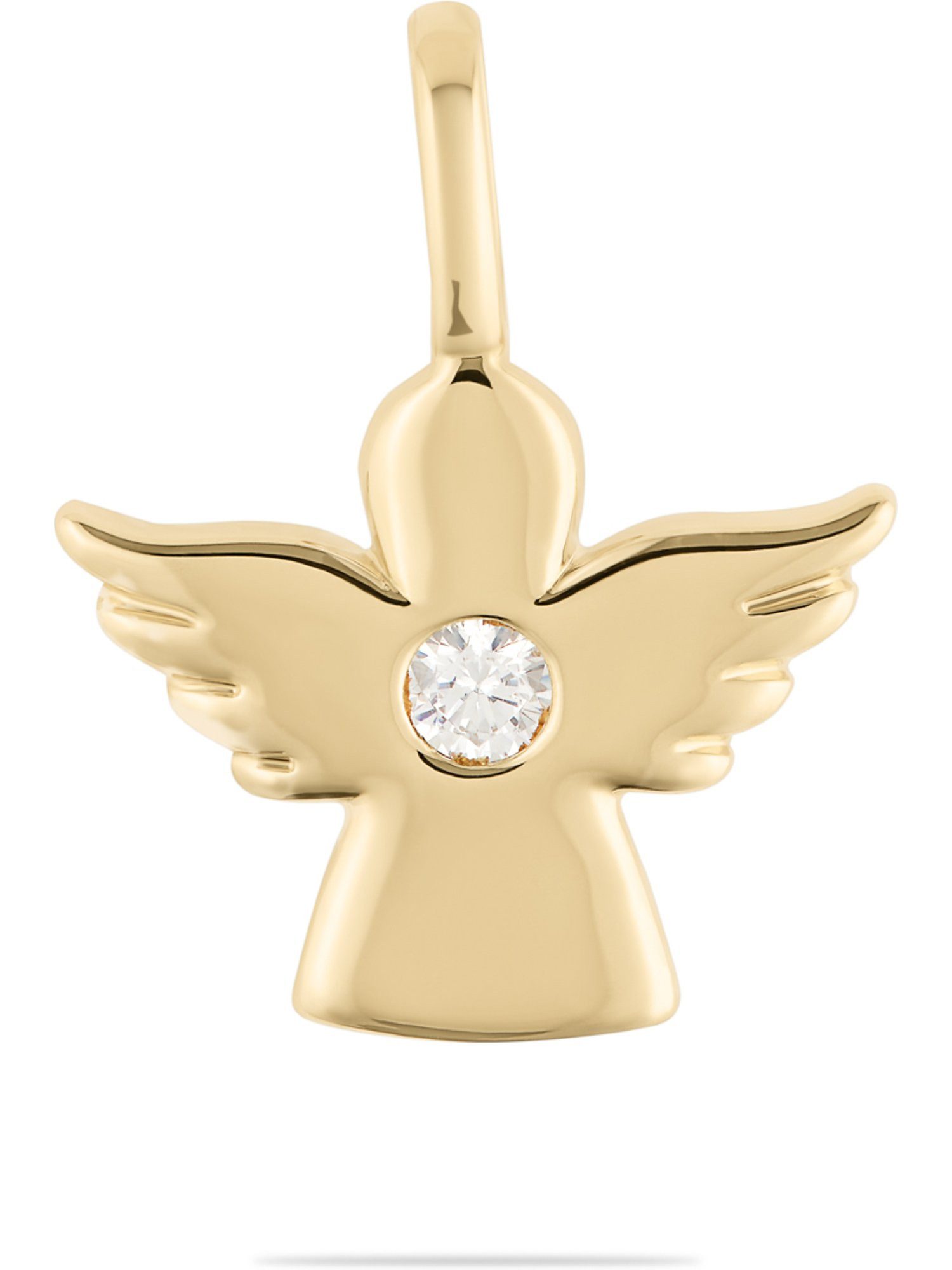 FAVS Kettenanhänger FAVS Damen-Anhänger 375er Gelbgold 1 Zirkonia günstig online kaufen