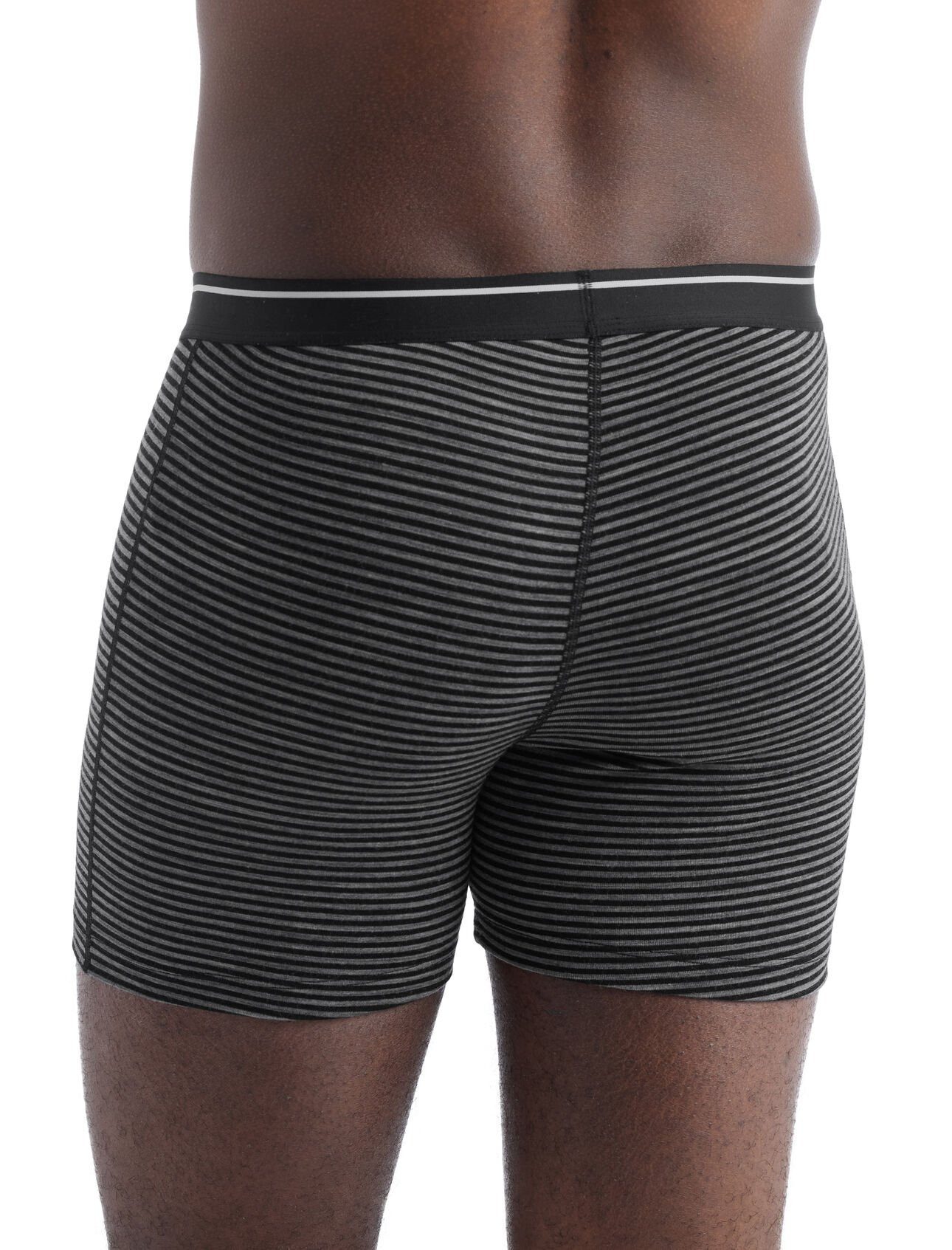 Icebreaker Boxershorts Anatomica (Merinowolle) Unterwäsche gritstone heather grau Herren