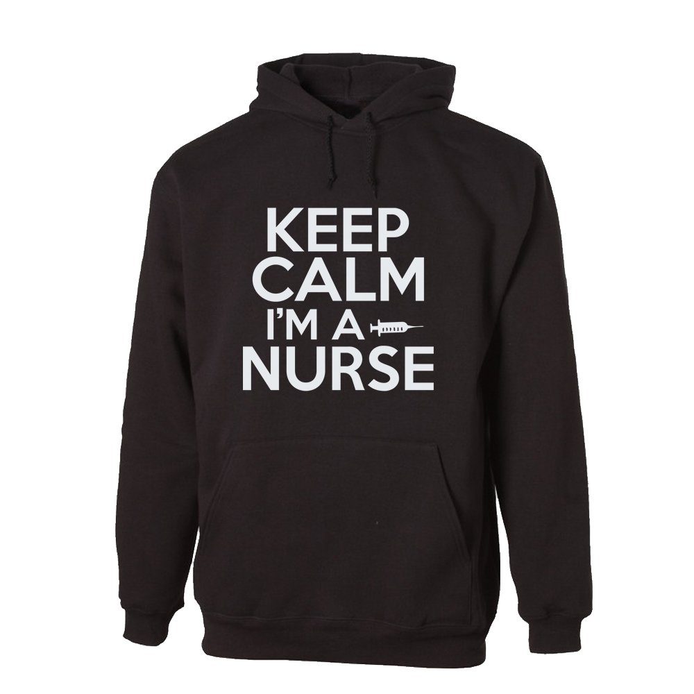 G-graphics Hoodie Keep calm I´m a Nurse mit trendigem Frontprint, Aufdruck auf der Vorderseite, Spruch/Sprüche/Print/Motiv, für jung & alt