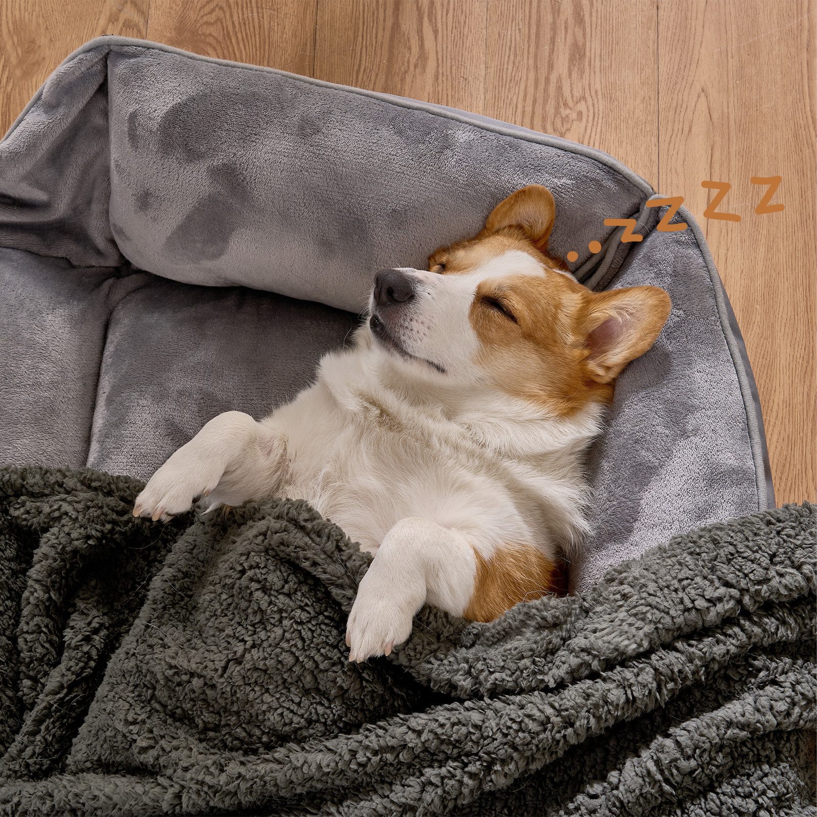 Dogat Tierdecke Waschbare Wendedecke für Hunde & Katzen – Flauschige Fleece günstig online kaufen