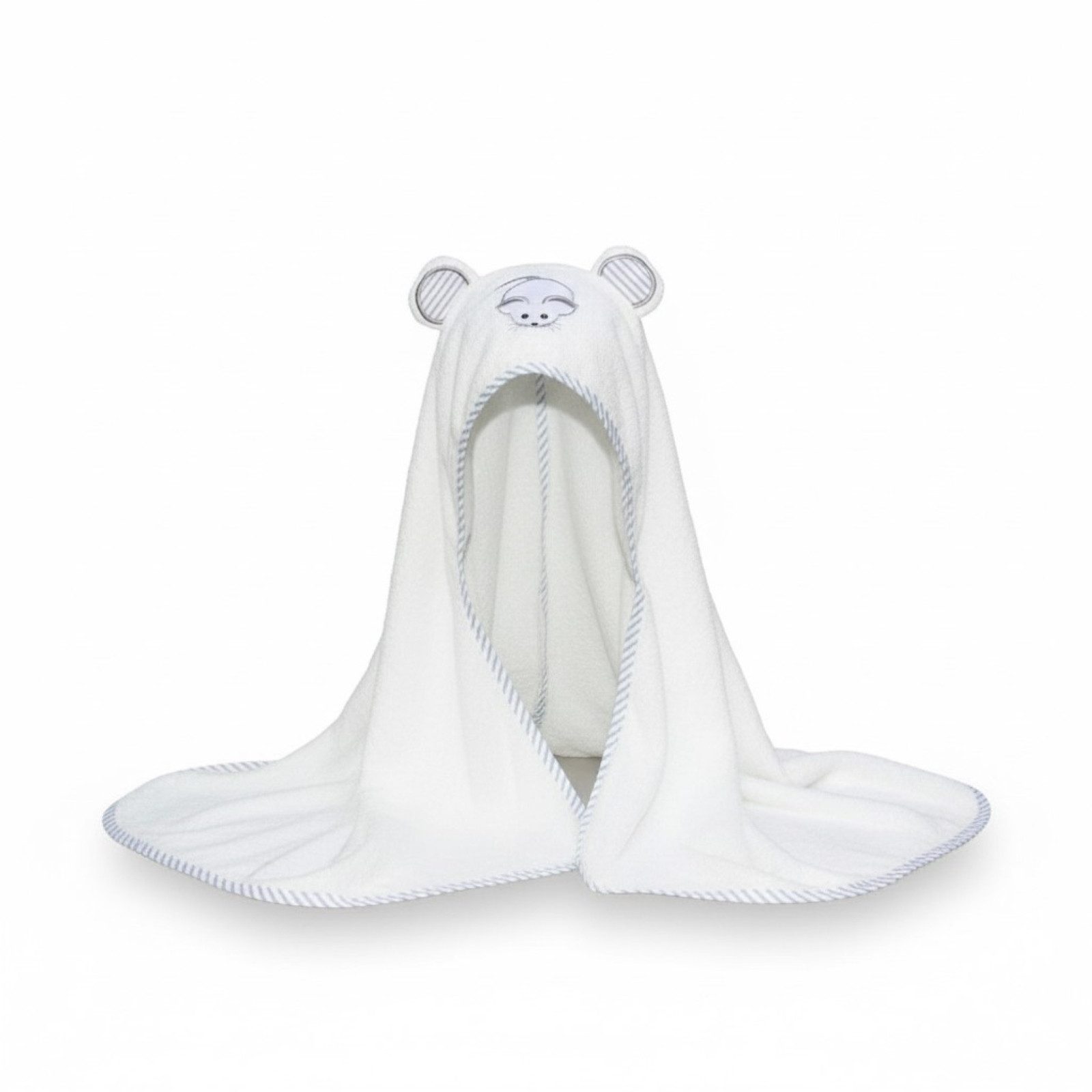 Liname Kapuzenhandtuch Baby-Handtuch Extra Weich Babyhandtuch, mit Kapuze 100 x 70 cm aus Bambus und Baumwolle