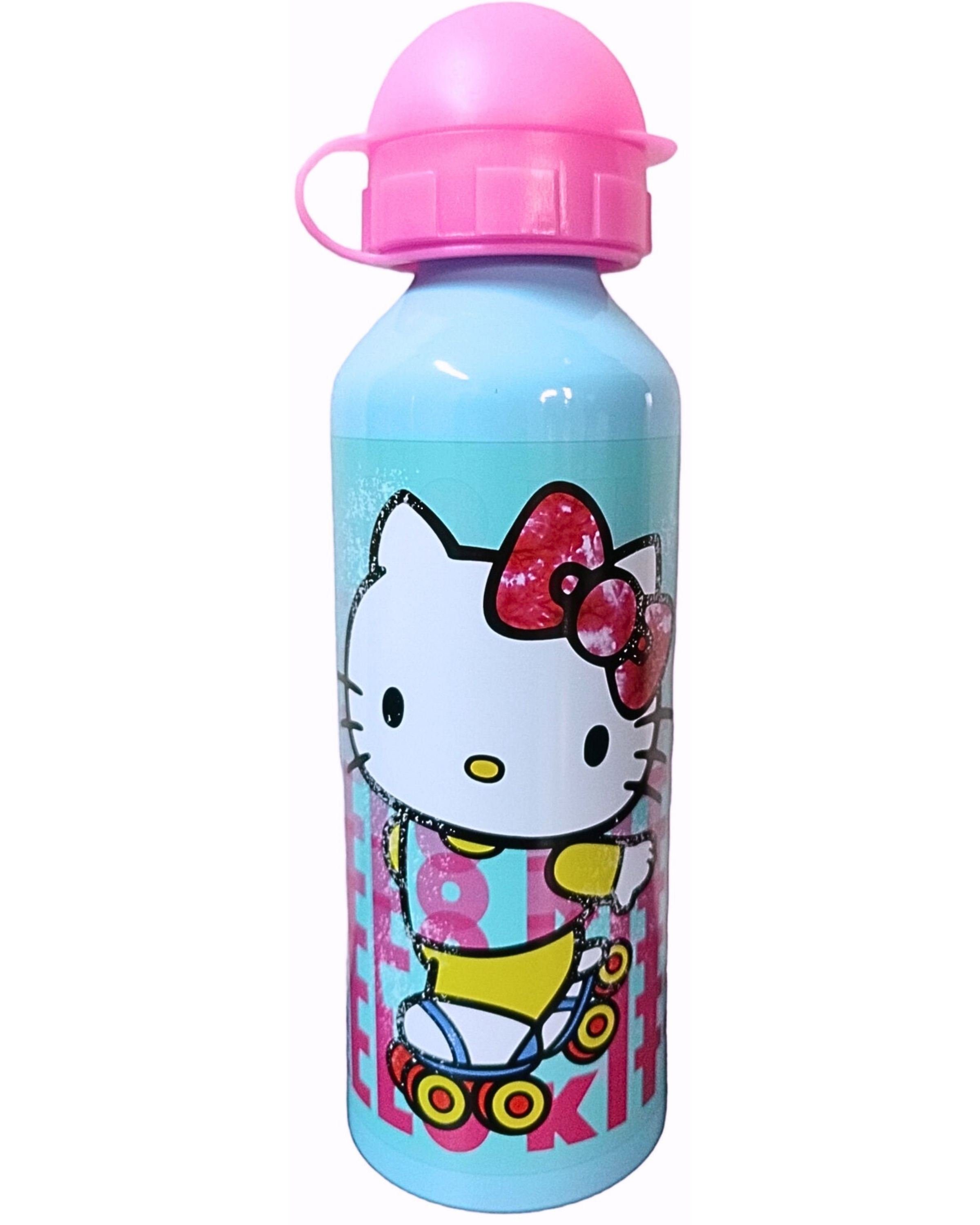 Hello Kitty Trinkflasche, Kinderflasche aus Aluminium 520 ml BPA frei