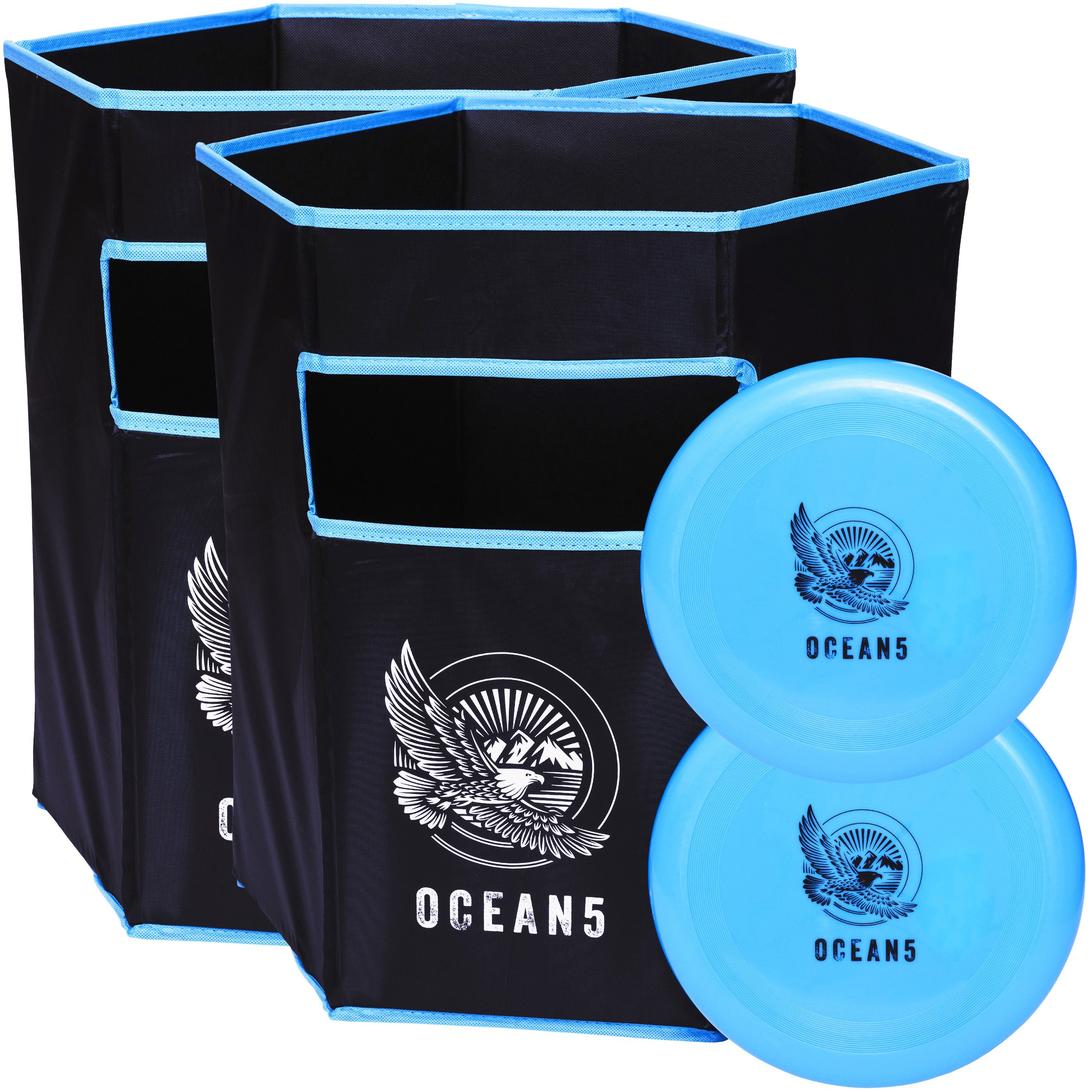 Ocean5 Spiel, Familienspiel Wurfspiel Disc Jam, Wurfspiel Blau