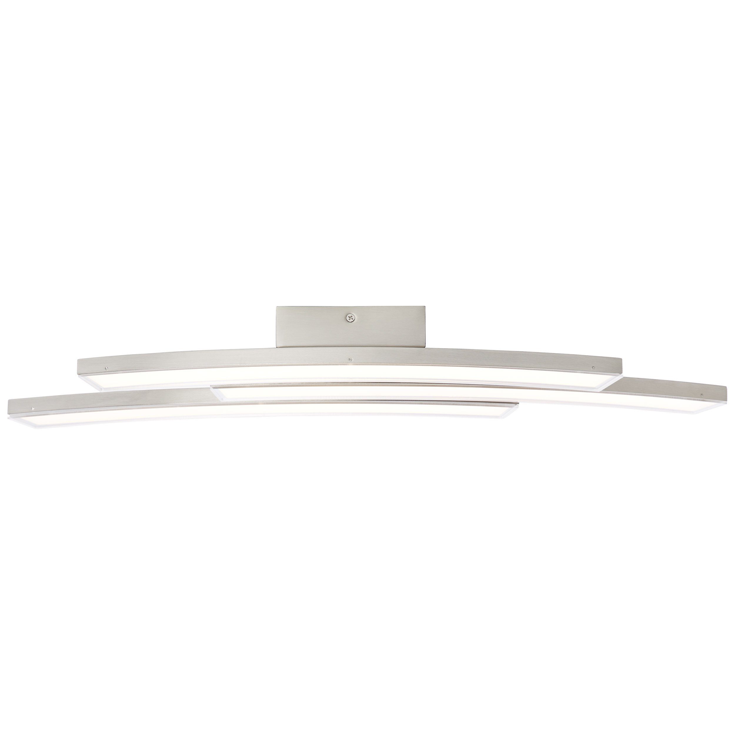 Brilliant Deckenleuchte Elaine, 3flg Lampe matt LED Elaine Deckenleuchte nickel Wand- und