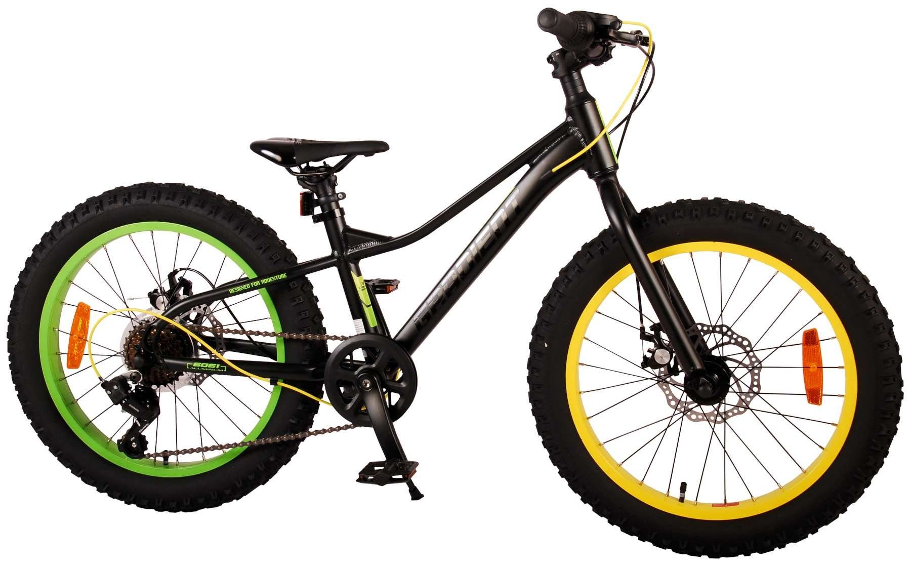 Volare Kinderfahrrad Gradient - Jungen - 7- Gang - verschiedene Größen und Farben, 7 Gang, bis 115 kg, 85% zusammengebaut, 24 bzw.26 Zoll, Fat Tires