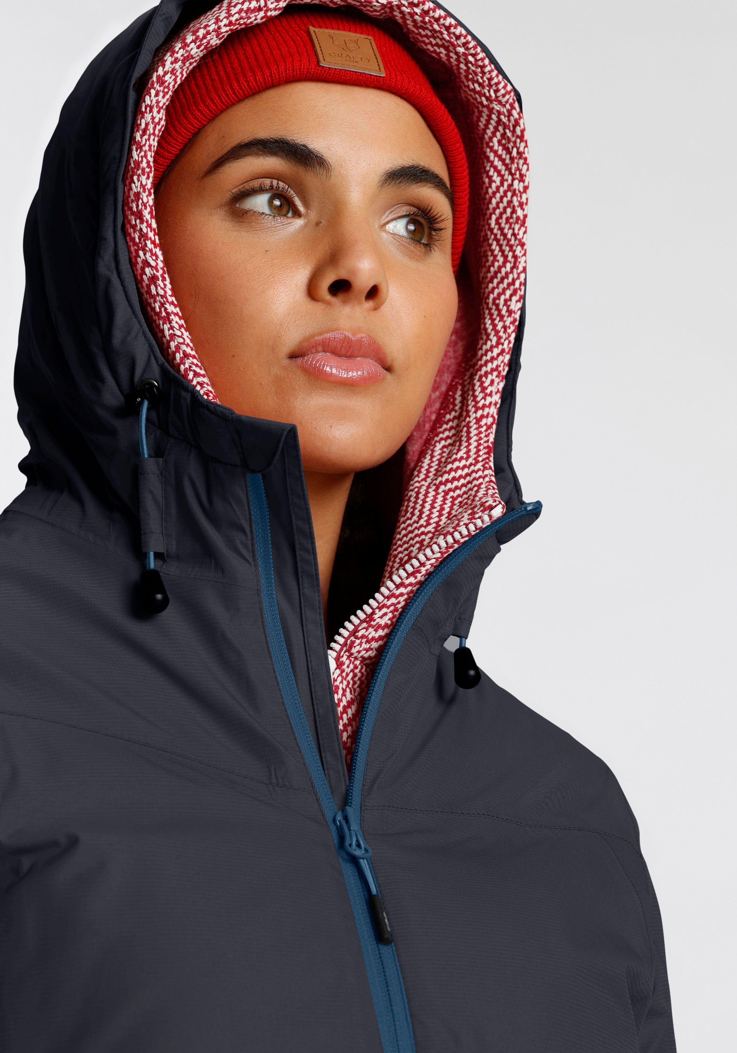 CMP Funktionsjacke WOMAN JACKET FIX HOOD Winddicht & Wasserabweisend & Atmungsaktiv