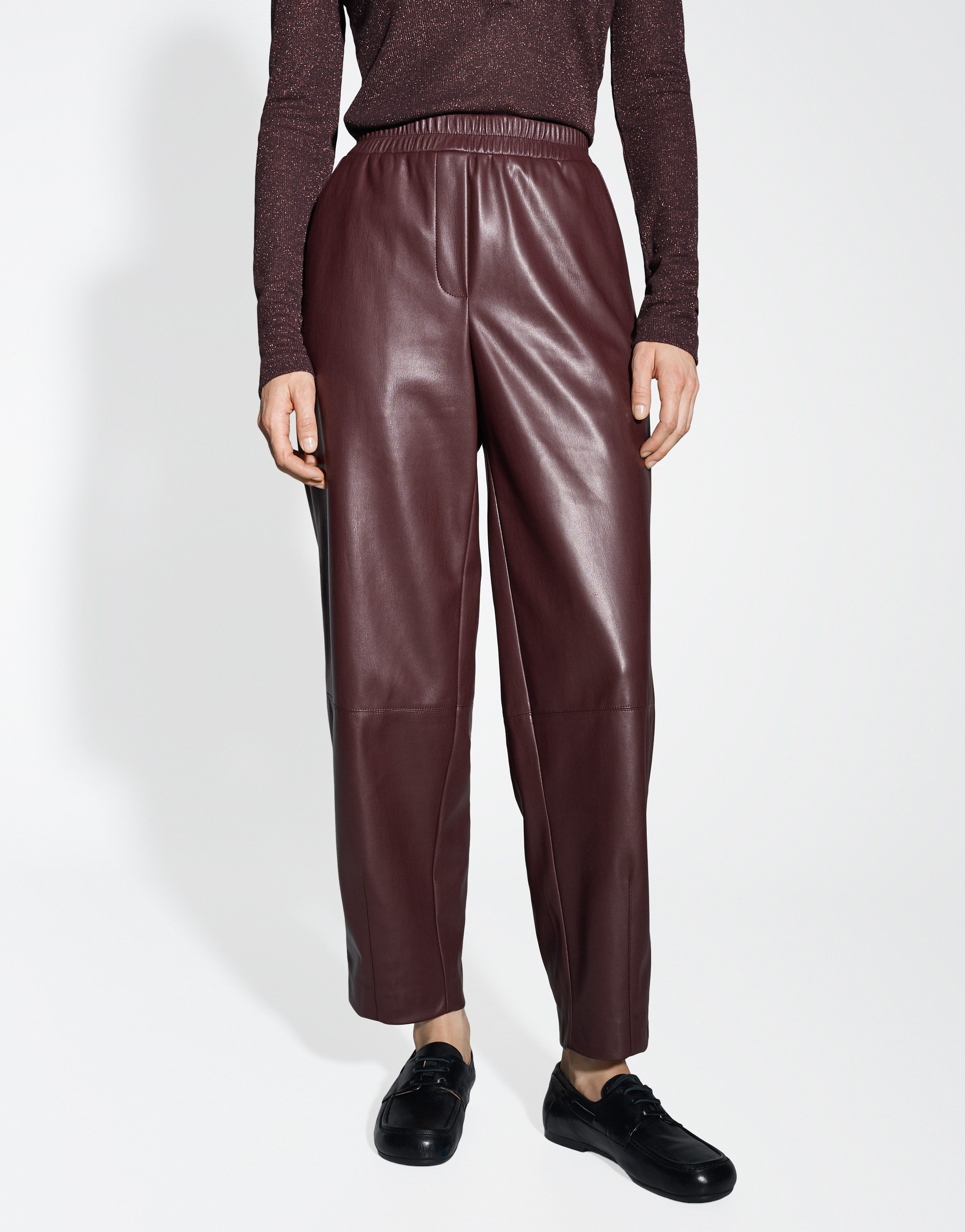 OPUS Lederhose MYHA EDGY Relaxed mit Barrel Leg