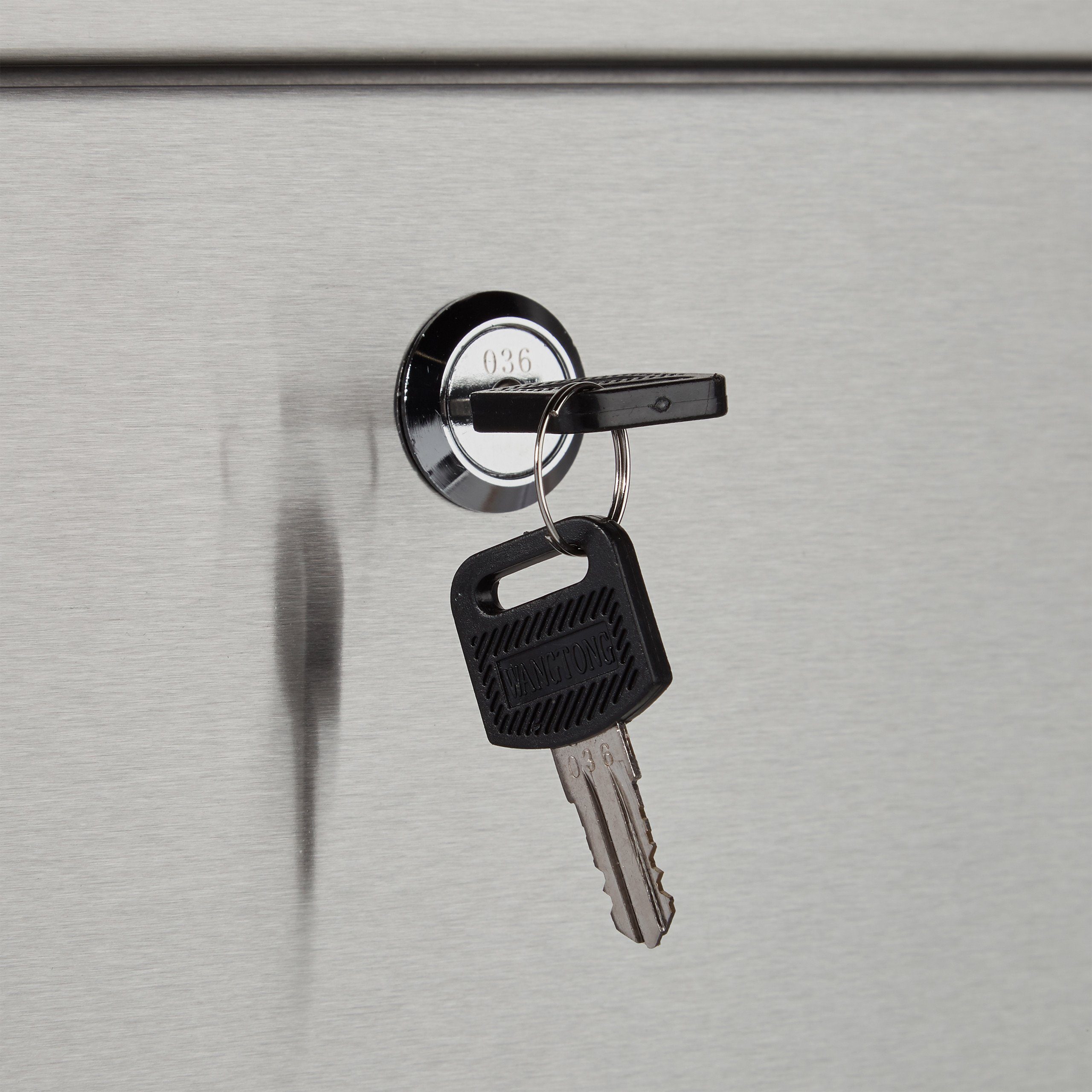 relaxdays Briefkasten Edelstahl