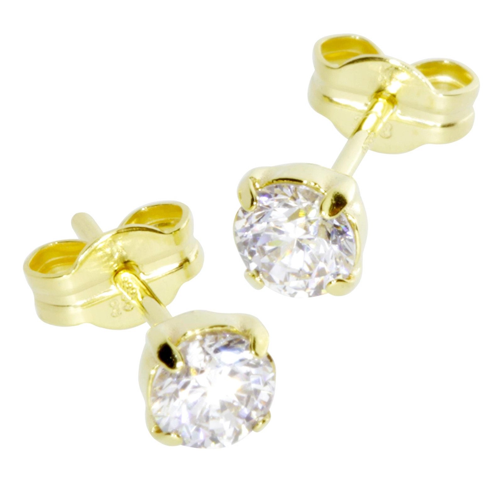 OSTSEE-SCHMUCK Paar Ohrstecker Ostsee-Schmuck Ohrstecker Emma 4 mm Ohrsteck günstig online kaufen