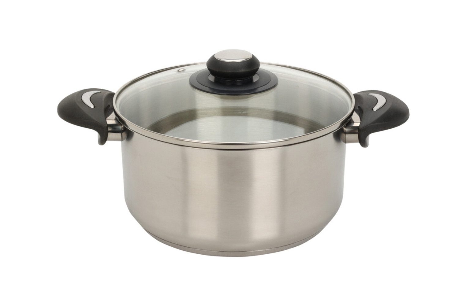 Koopman Kochtopf MASTERN, Ø 22 cm, mit Glasdeckel, 3500 ml, Edelstahl (2-tlg)