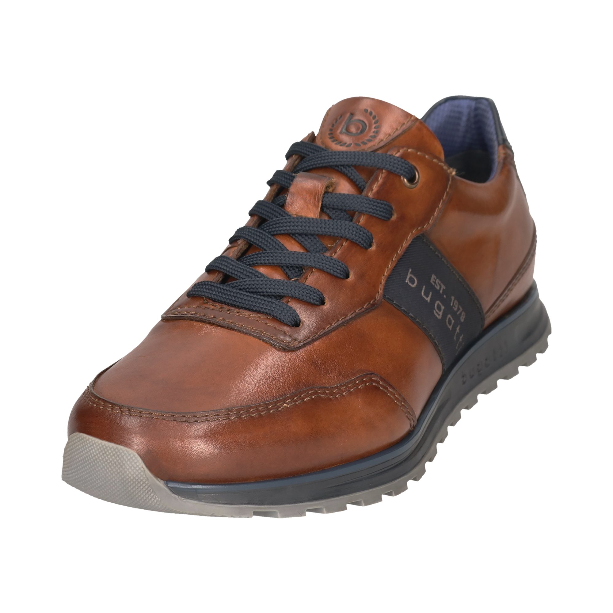 bugatti Sneaker Schnürschuh, Halbschuh, Freizeitschuh mit Profilsohle