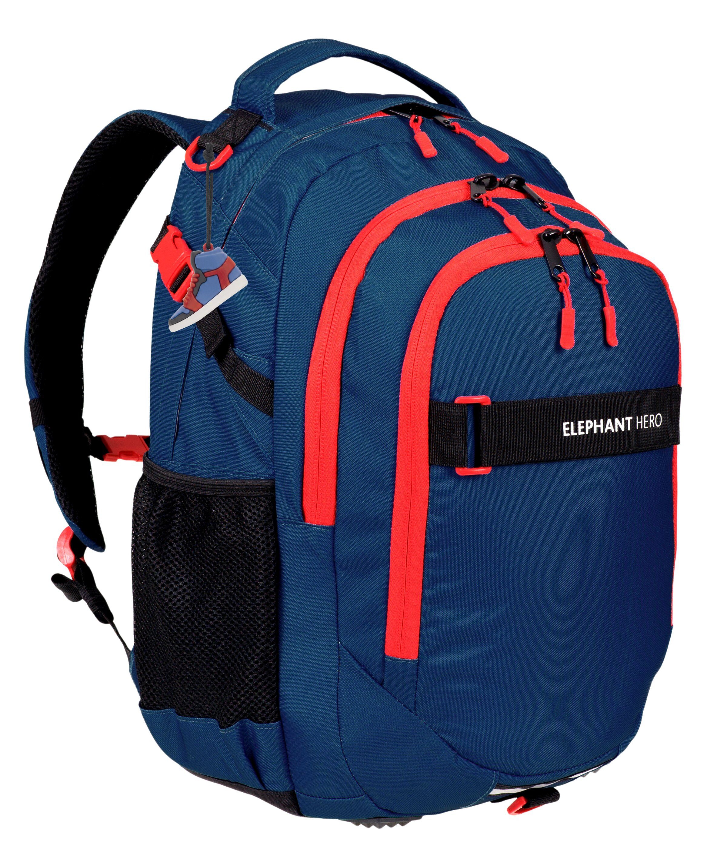 ELEPHANT Schulrucksack Hero Signature Schultasche (Set, 3-tlg., 3 Teile Rucksack Sporttasche Mäppchen Box), Softcase Schulranzen Schulmappe +rsm – Bild 2 von 5