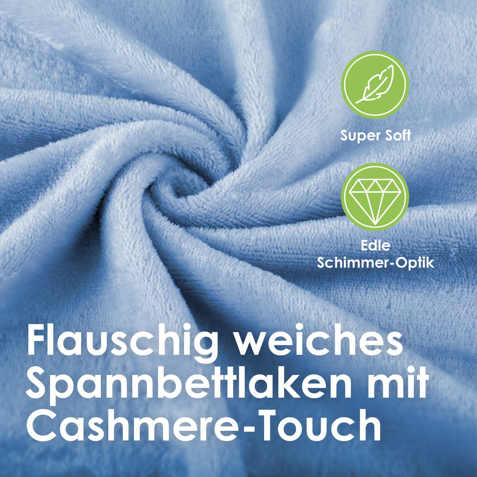 heimtexland Spannbettlaken Cashmere Touch Spannbetttuch Super günstig online kaufen