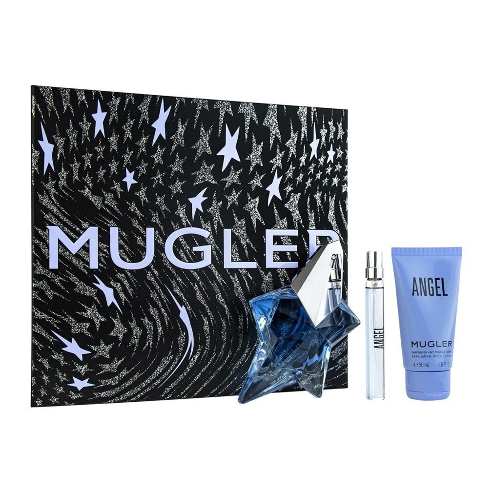 Mugler Duft-Set Mugler Angel Eau de Parfum 50 ml + 10 ml + Blau 50 ml