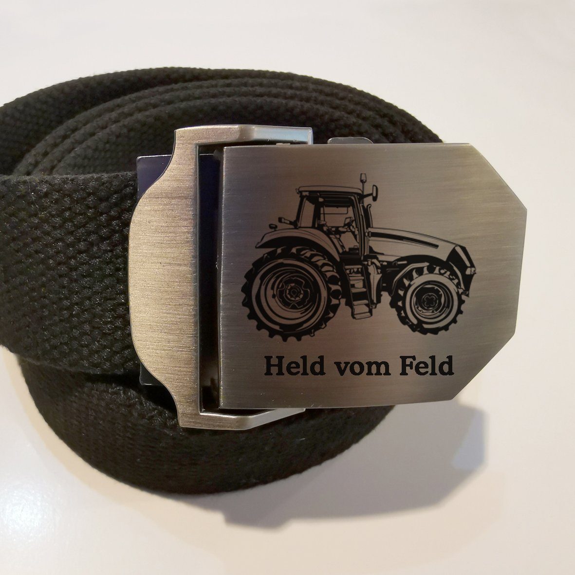 Lasernauten Stoffgürtel Landwirt Gürtel Workwear Koppelschloss mit Gravur T günstig online kaufen