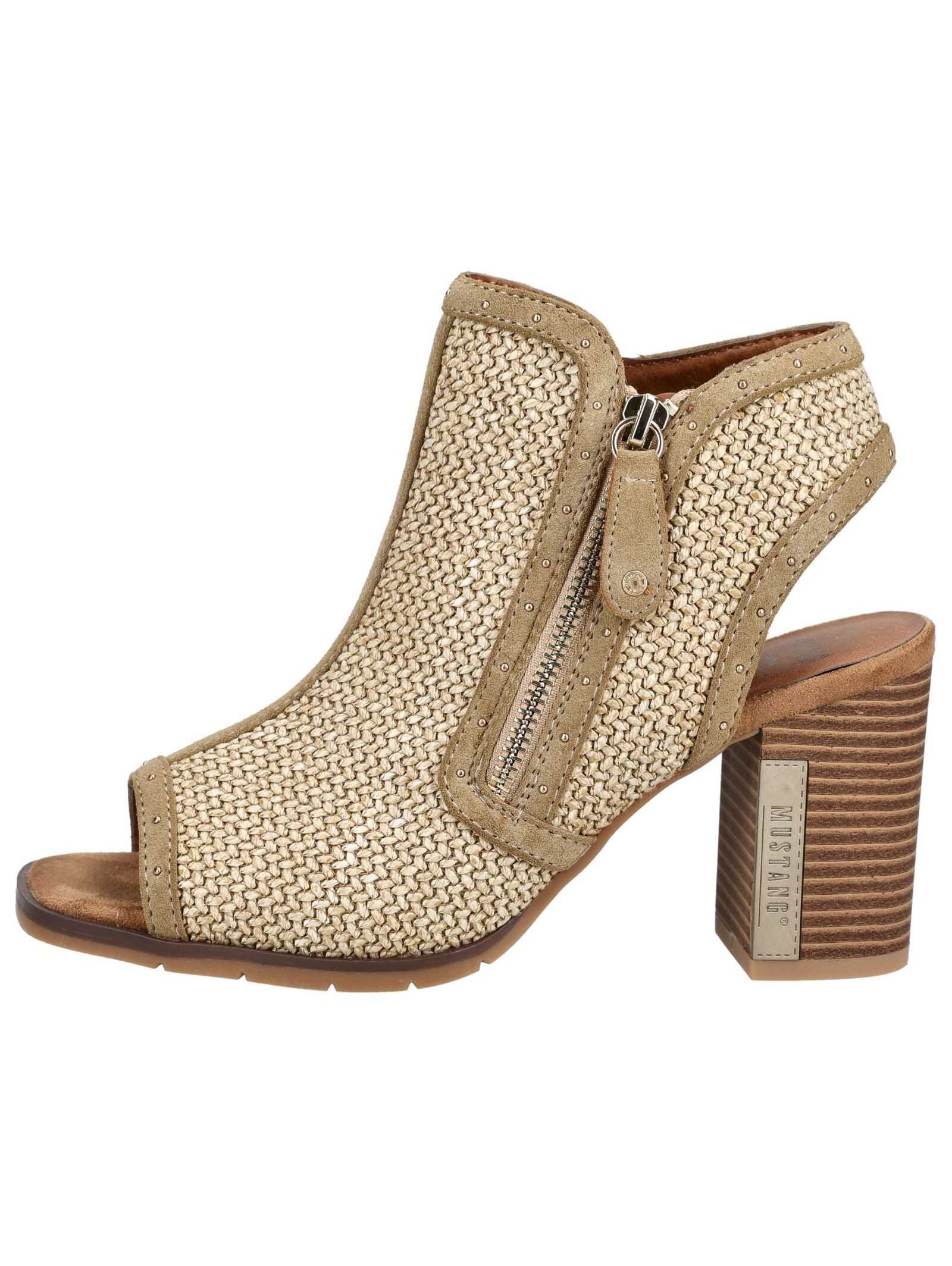 Mustang Shoes Mustang Shoes Sandalen Lederimitat/Textil High-Heel-Sandalette
