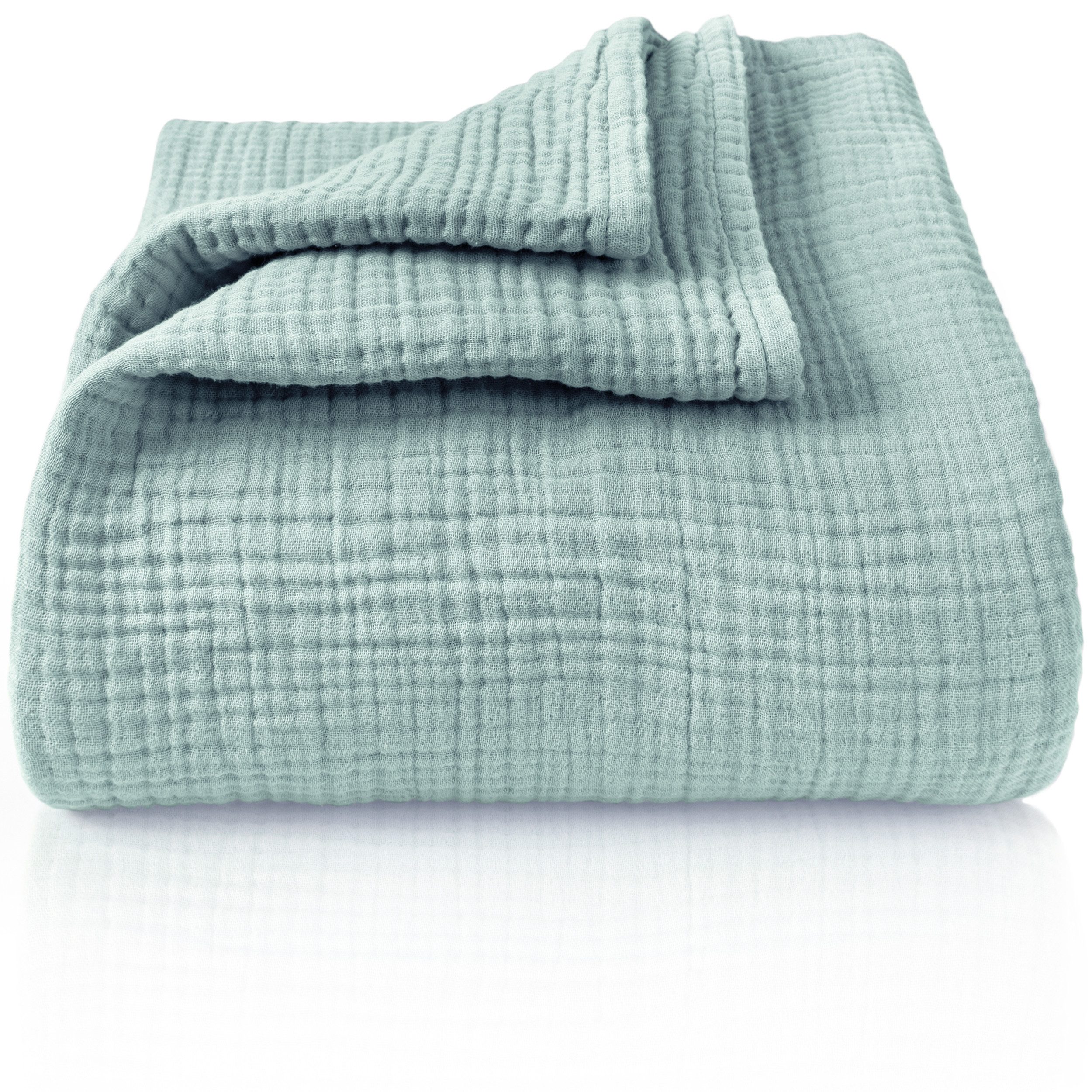 Laynenburg Tagesdecke Musselin aus 100% Baumwolle – Baumwolldecke, Kuscheld günstig online kaufen
