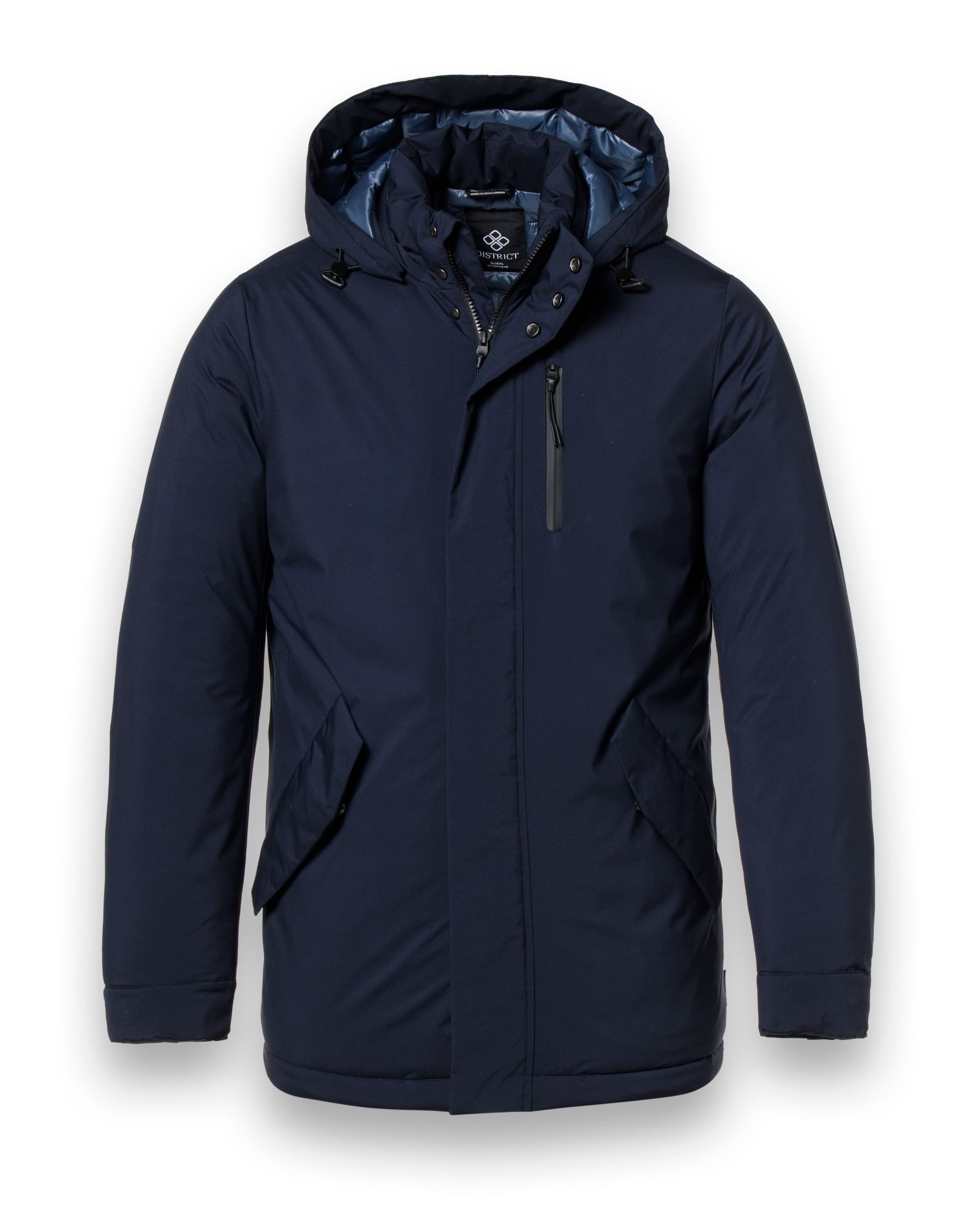 District Winterjacke Wellington mit Kapuze (winddicht, warm) navyblau Herre günstig online kaufen