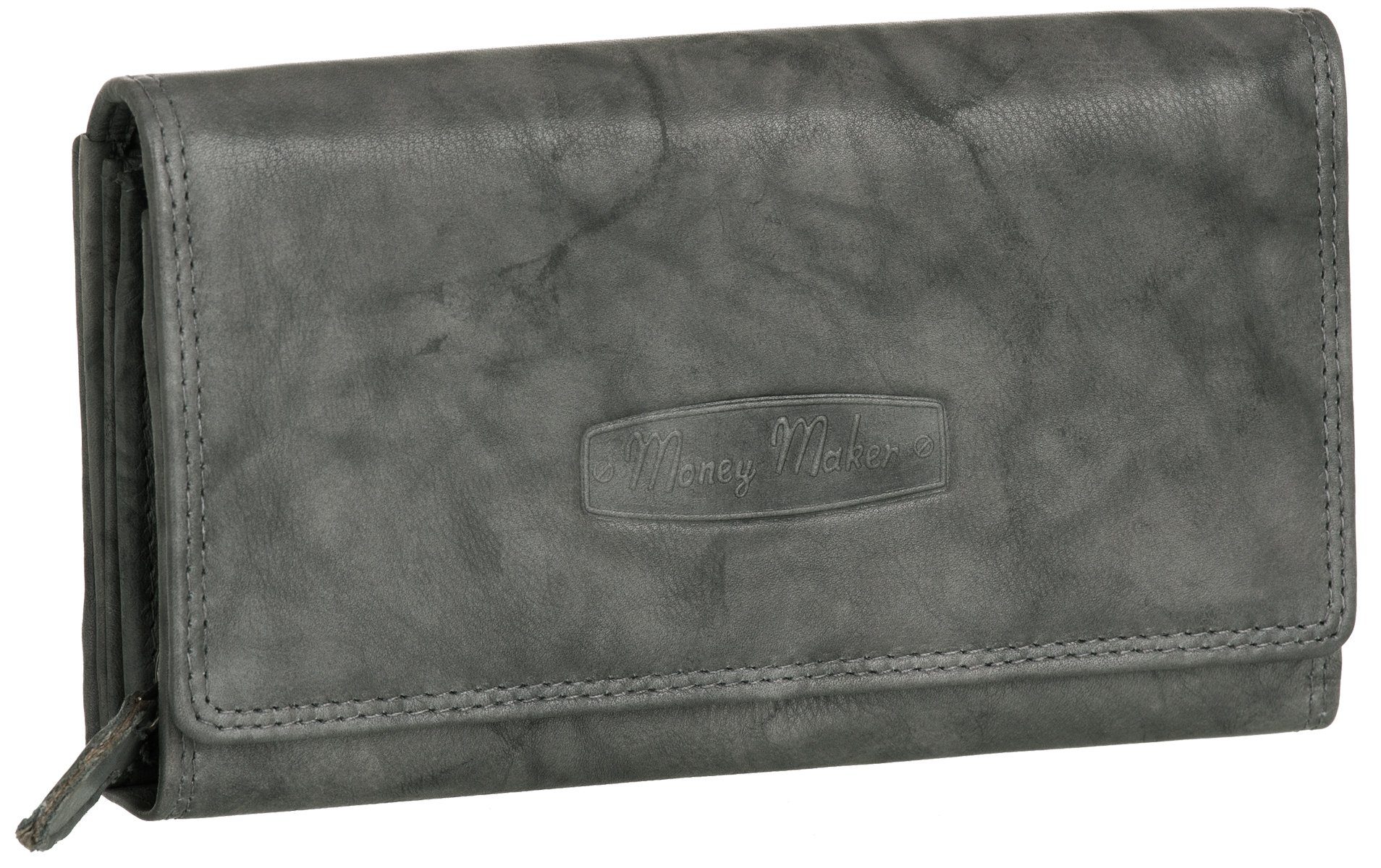 Money Maker Geldbörse, Damen Geldbörse Echt-Leder RFID 22 Karten Portemonna günstig online kaufen