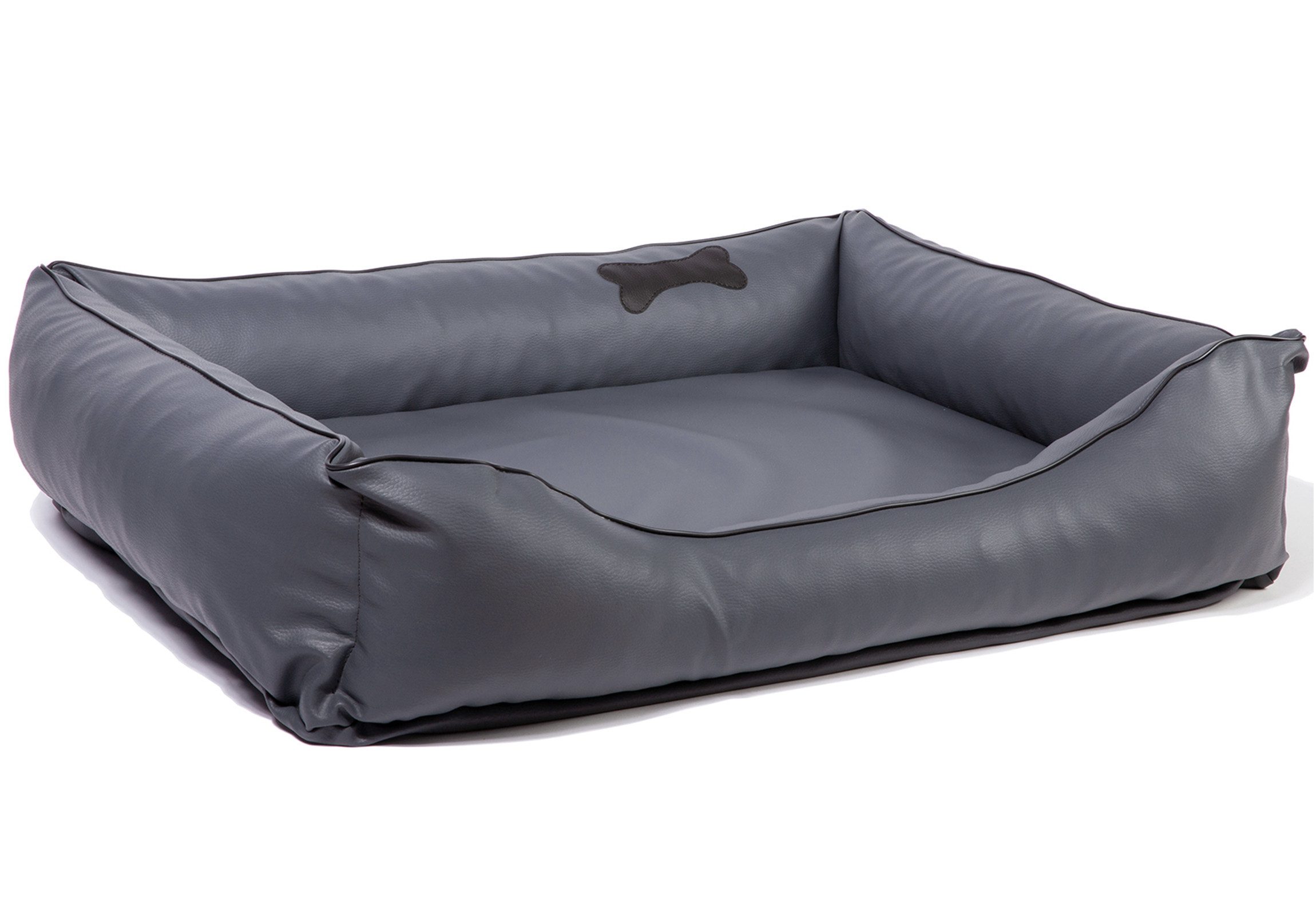 CopcoPet Tierbett Paco Hundebett Grau L - 90 x 70 cm Schaumstoff - Kissen günstig online kaufen