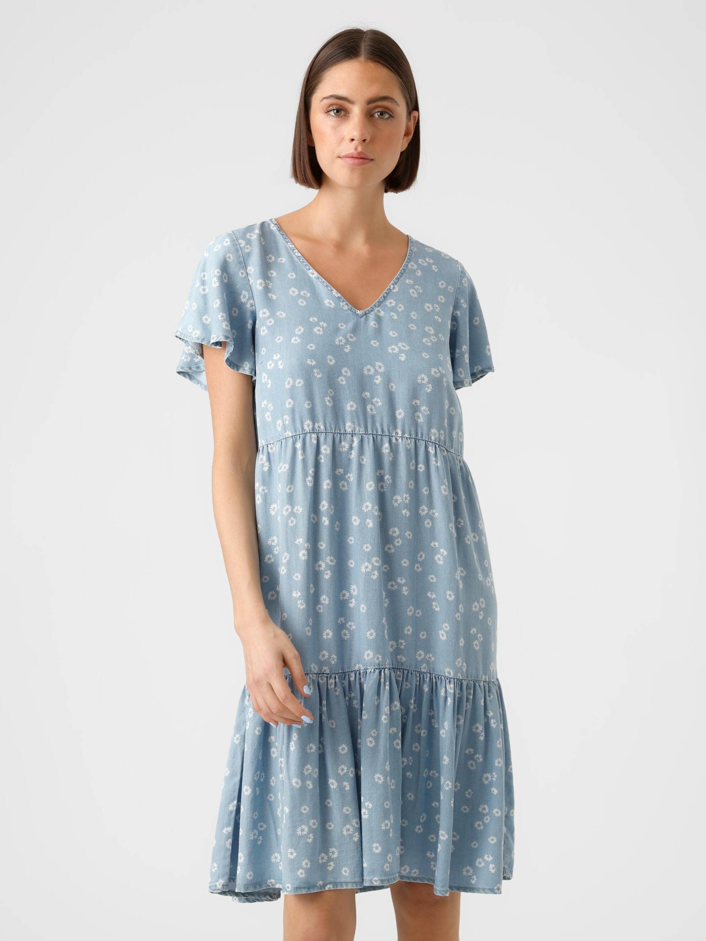 Vero Moda Sommerkleid Harper (1-tlg) Drapiert/gerafft günstig online kaufen