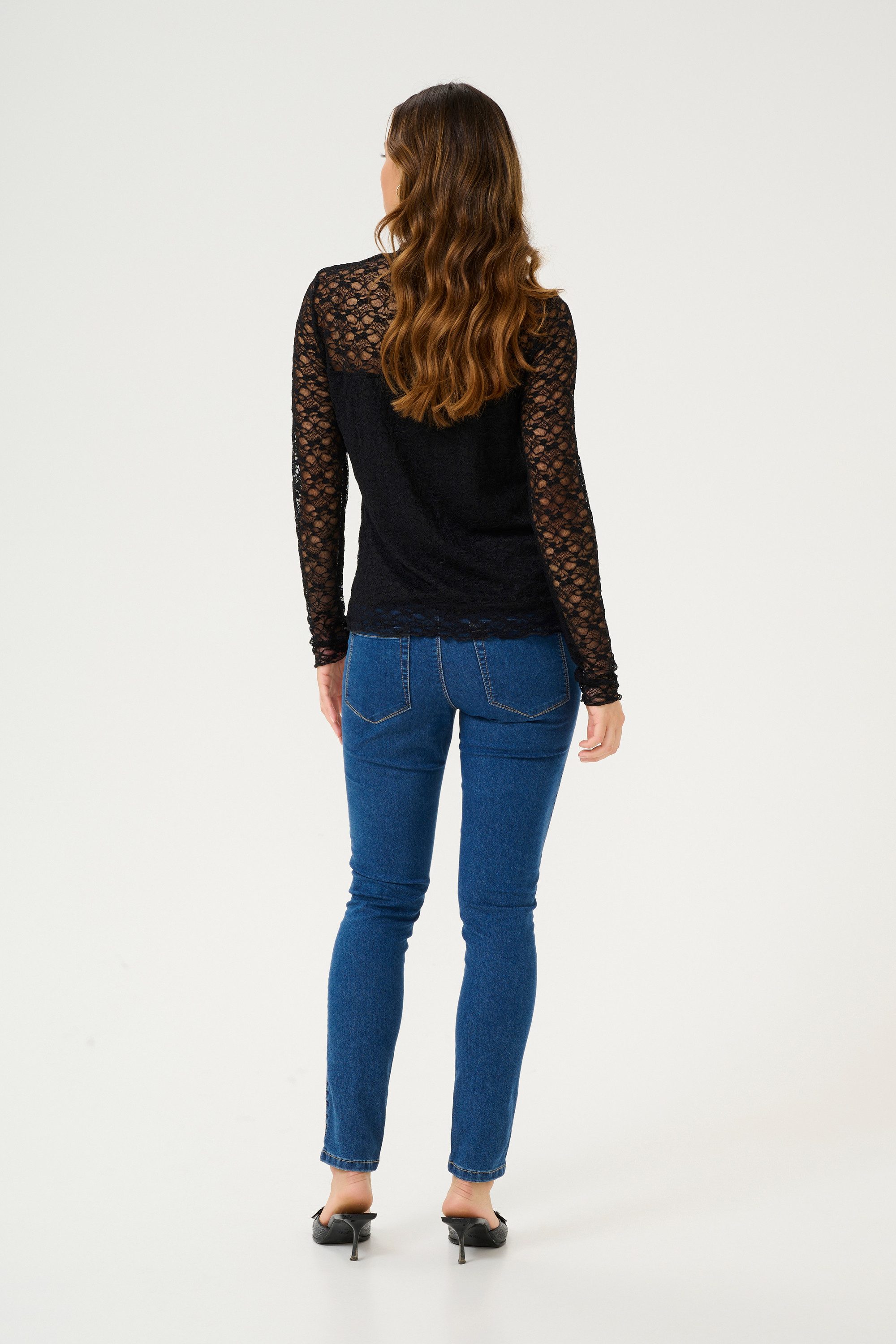 KAFFE Langarmbluse Langarm-Bluse KAjole