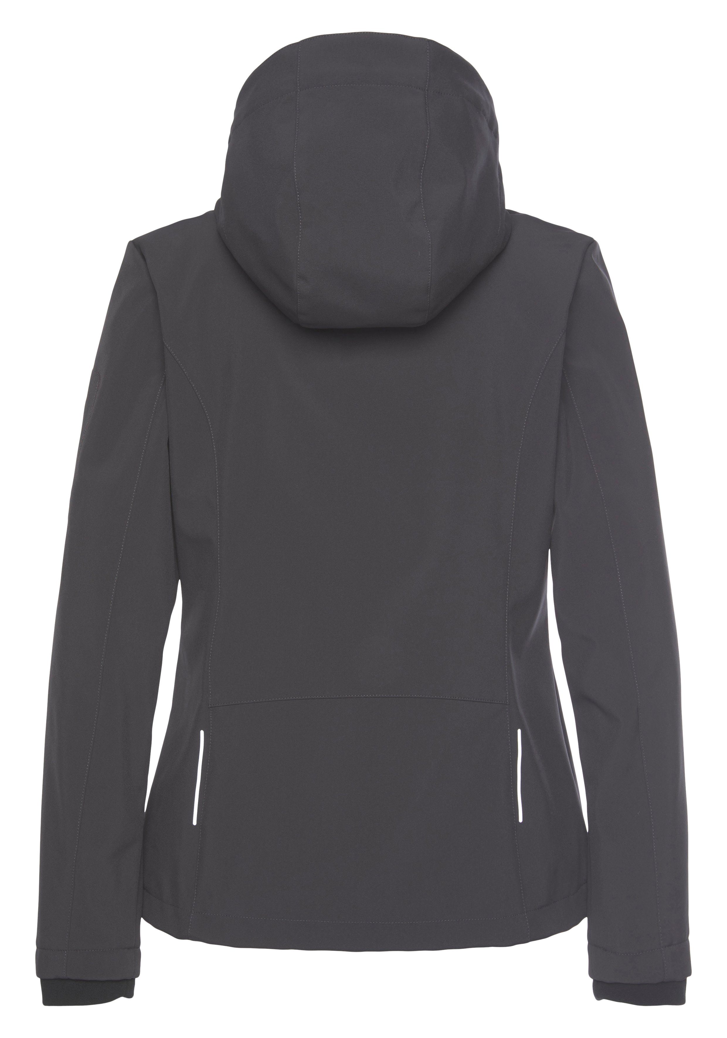 Winddicht & Atmungsaktiv & anthrazit Softshelljacke Wasserabweisend CMP