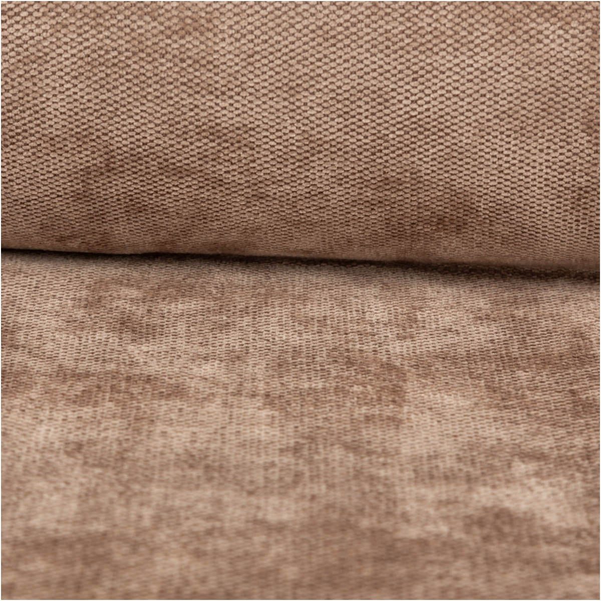SCHÖNER LEBEN. Stoff Gardinestoff Meterware Thermostoff Chenille Manchester taupe 145cm, pflegeleicht