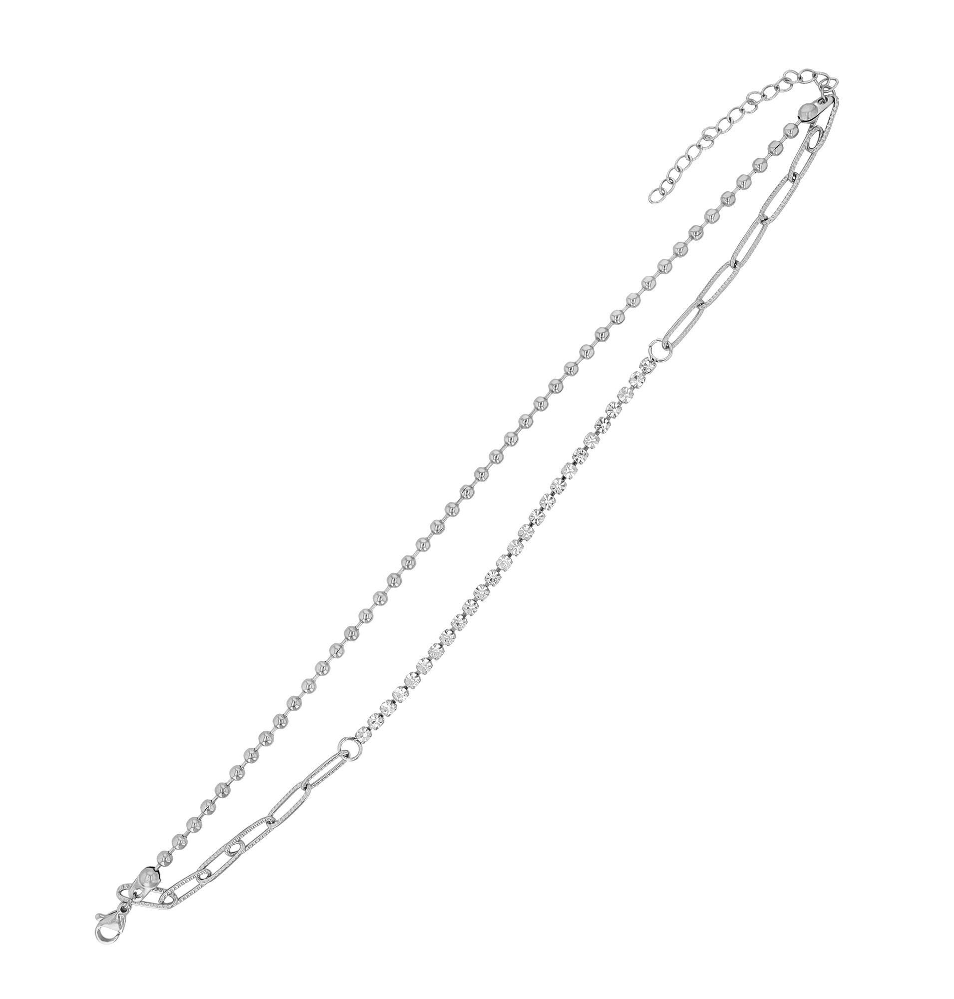 AKZENT Fußkette Thala Edelstahl silber Damen wasserfest günstig online kaufen