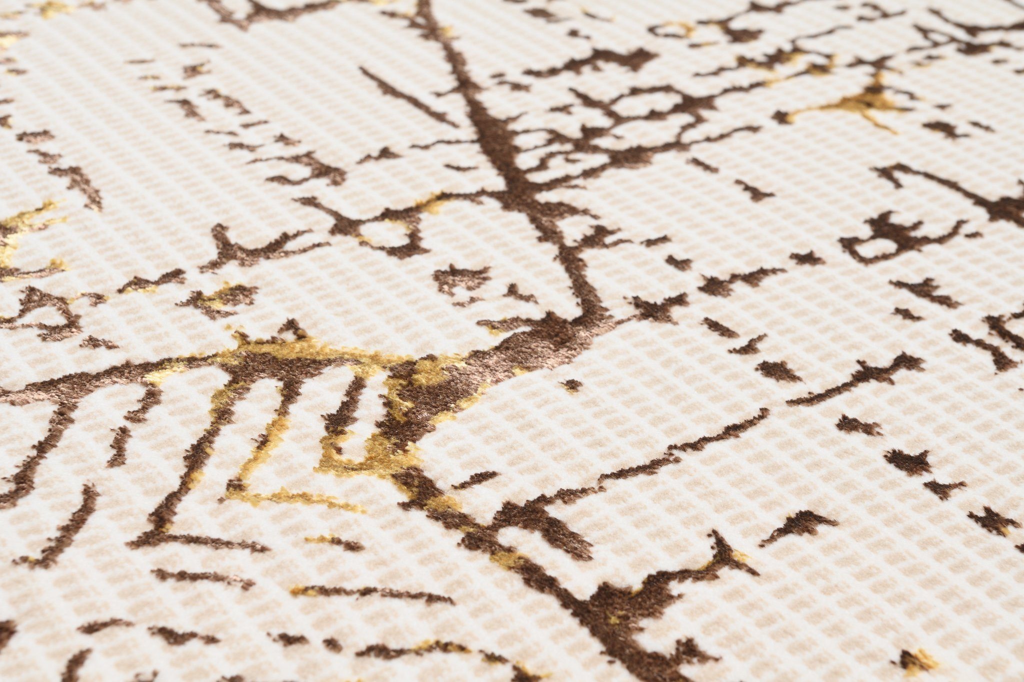 Tapiso Designteppich GOLDEN, rechteckig, Höhe: 8 mm, Wohnzimmer, Schlafzimmer, modern Design