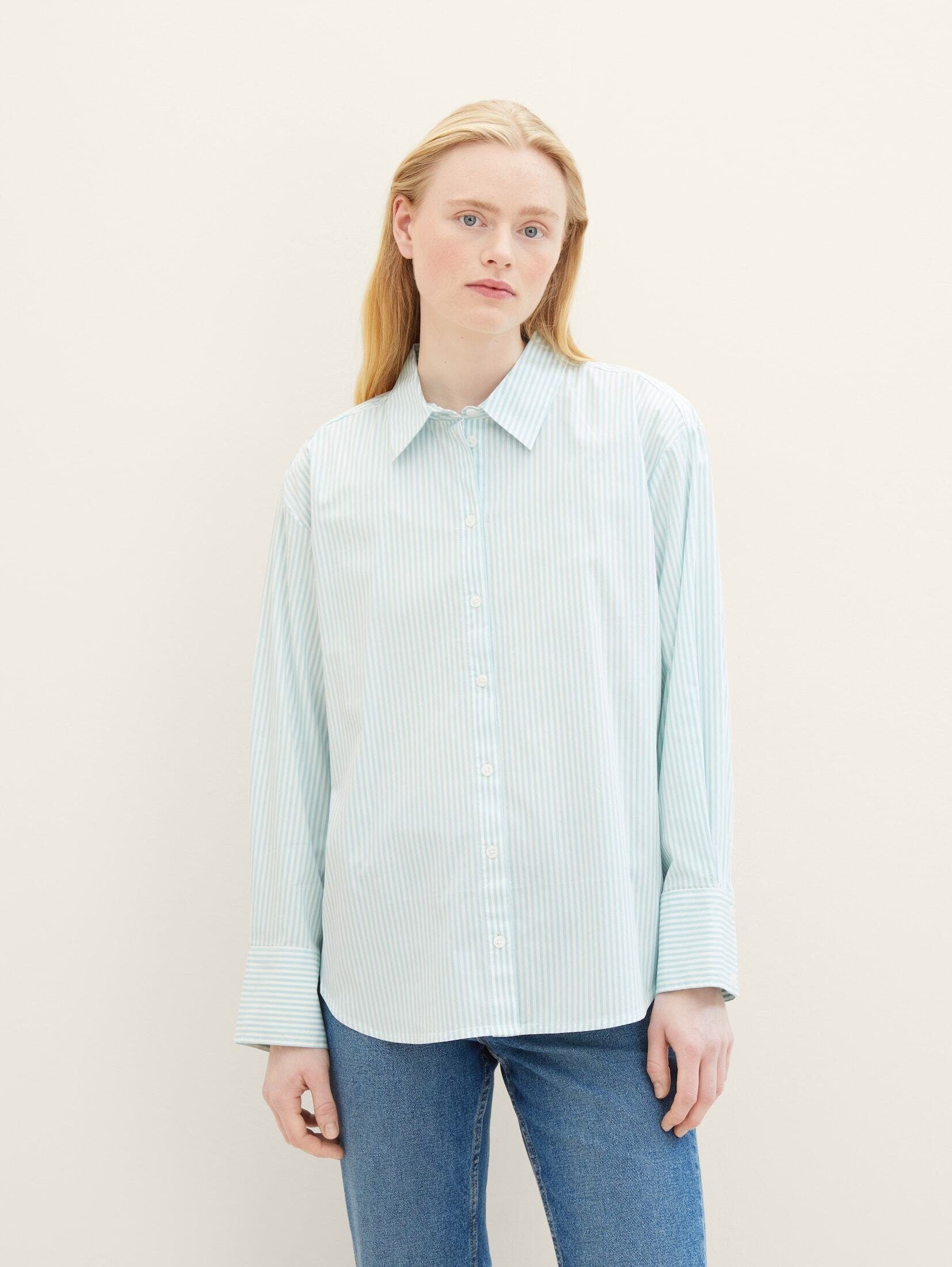 TOM TAILOR Denim Langarmbluse Gestreiftes Loose günstig online kaufen