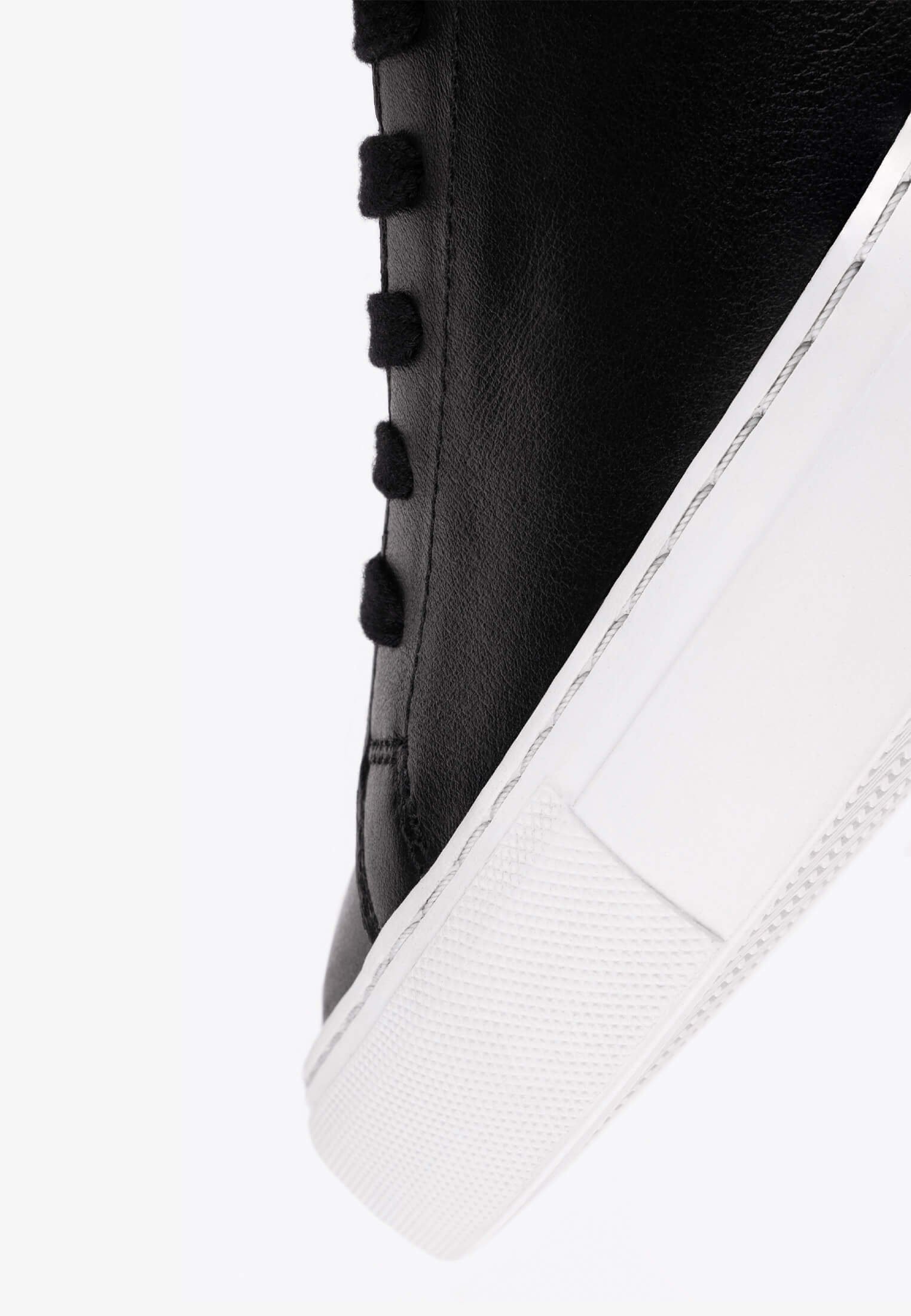 Leder Sneaker Kulson aus echtem Kulson schwarz-weiß One