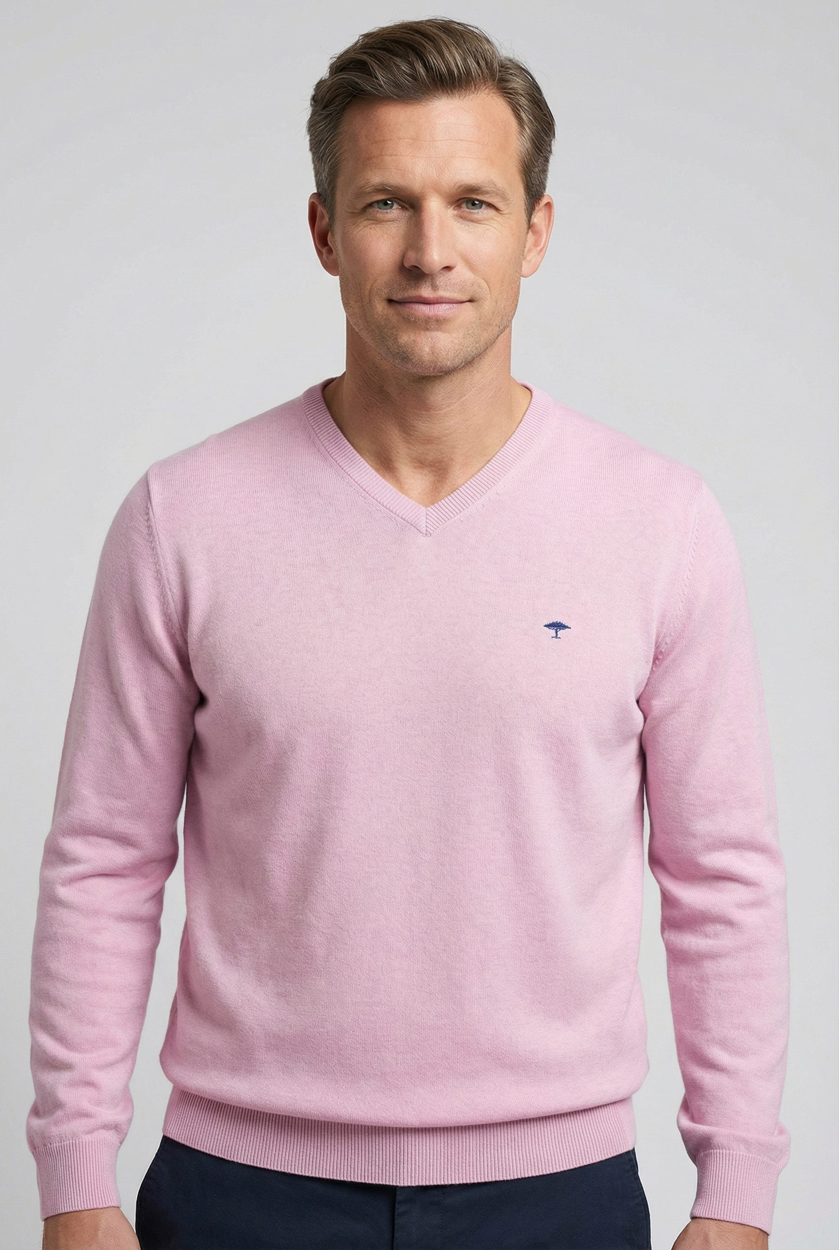 FYNCH-HATTON Strickpullover mit V-Ausschnitt