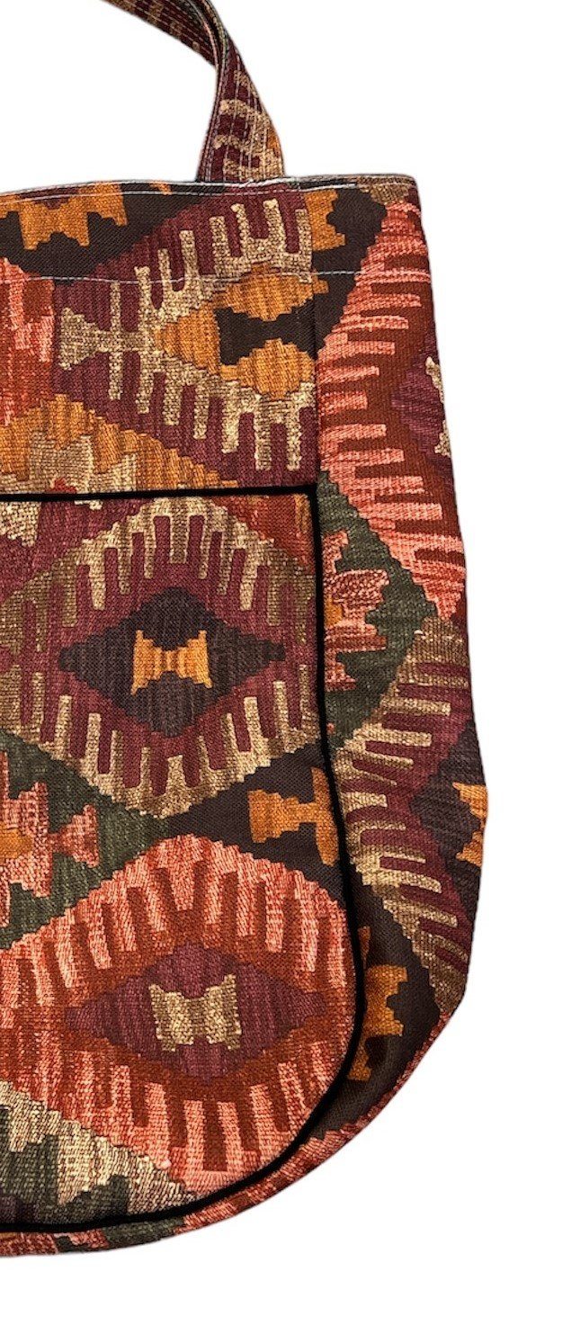 Einkaufsbeutel RoKo-Textilien Reißverschluss Shopper ohne Henkeltasche Einkaufstasche Einkaufsshopper