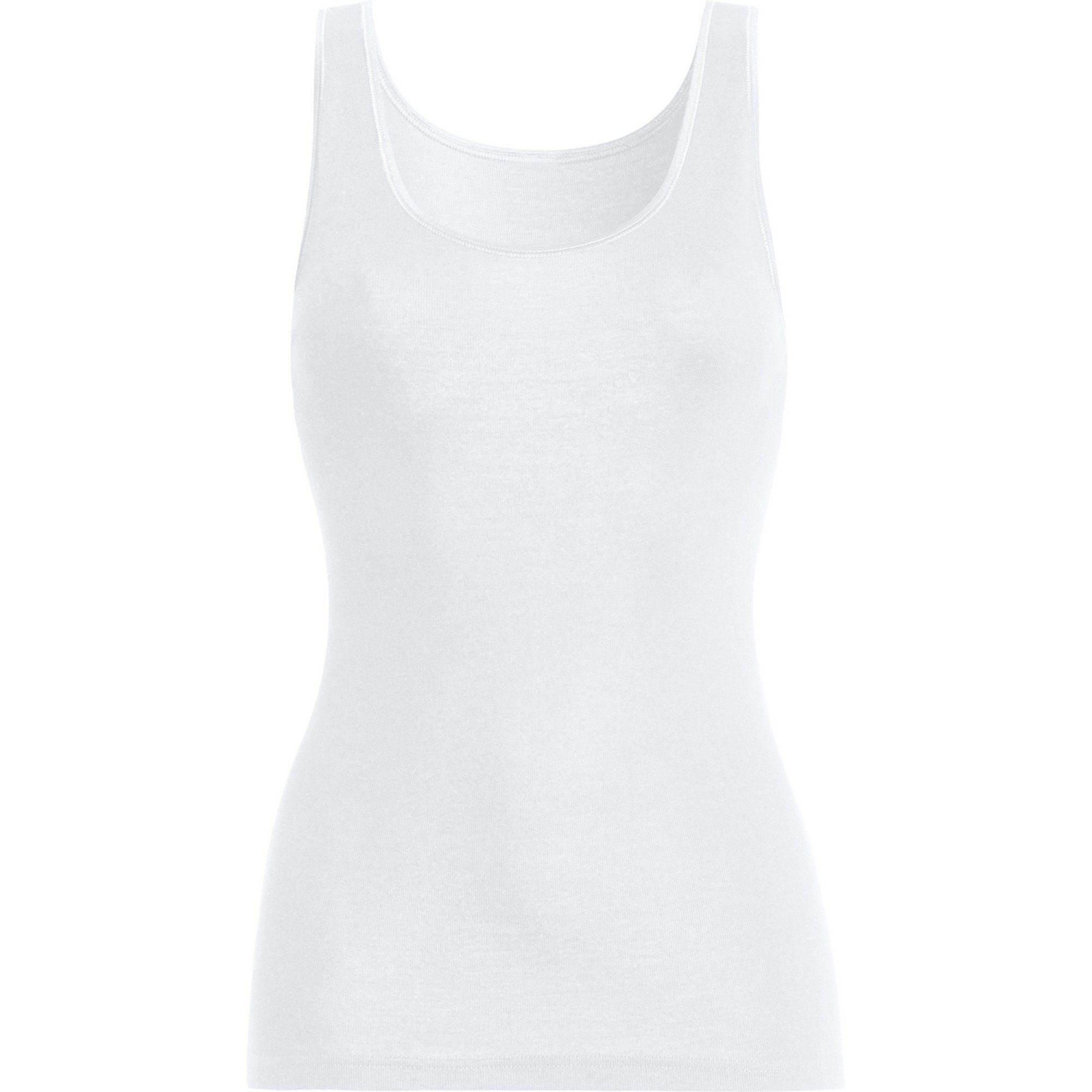 conta Unterhemd Damen-Unterhemd 2er-Pack Feinripp Uni