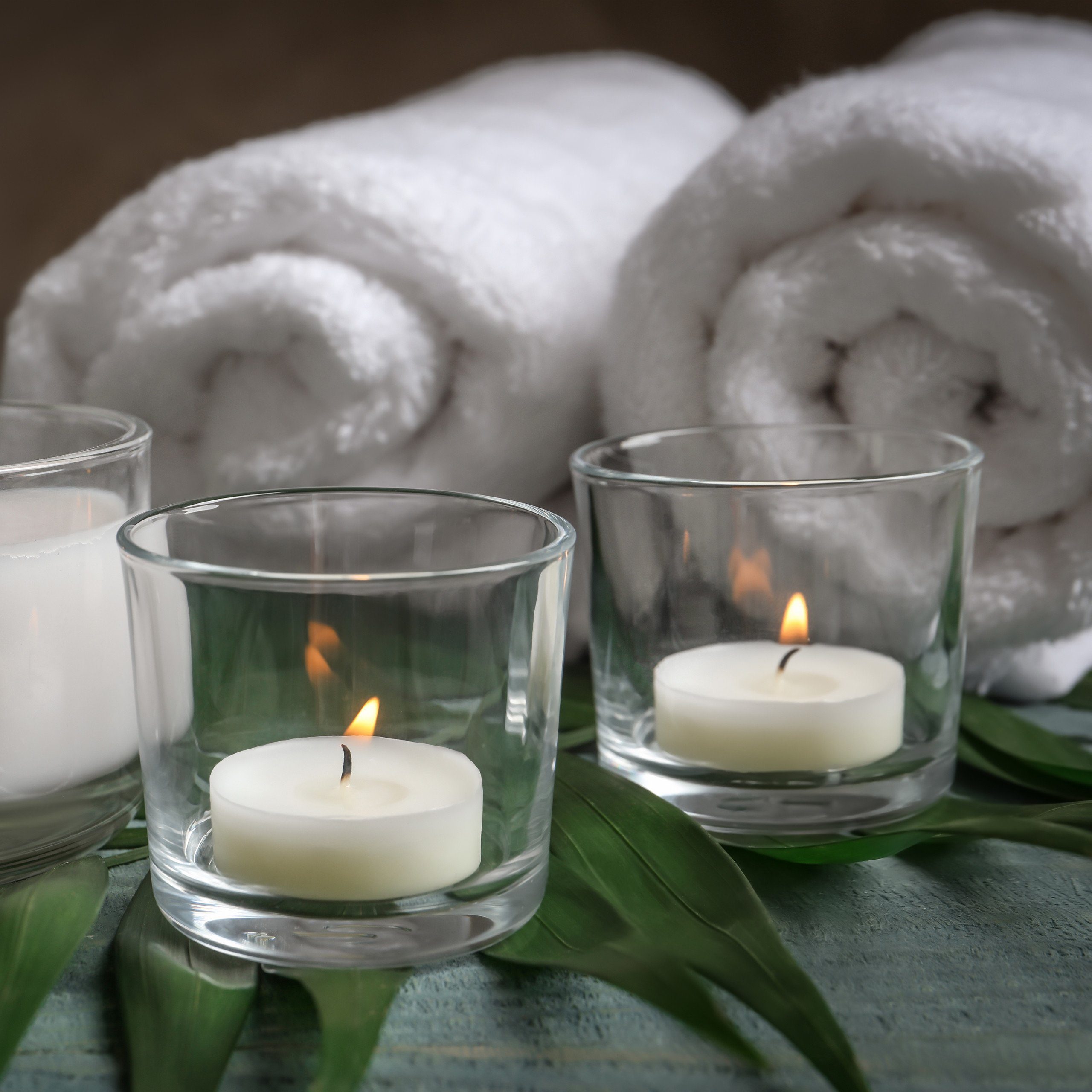 relaxdays Teelichthalter Teelichtgläser 12er Set (12 St) – Bild 5 von 5