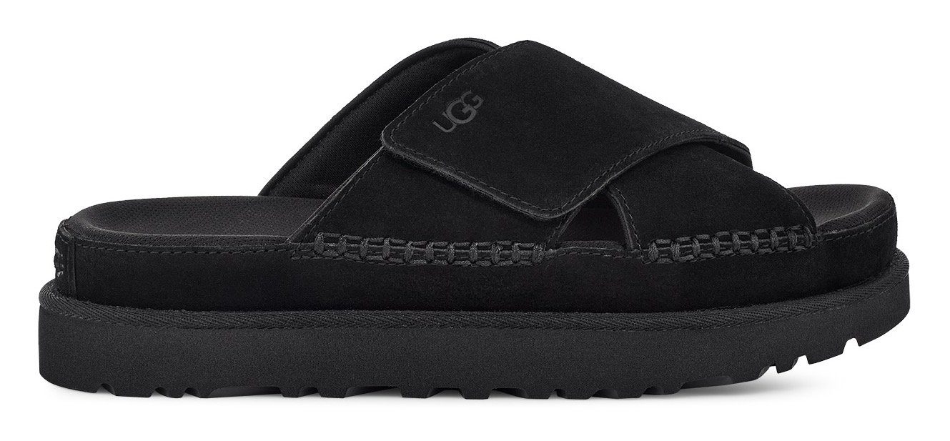 UGG W GOLDENSTAR CROSS Logoverzierung schwarz mit Pantolette SLIDE