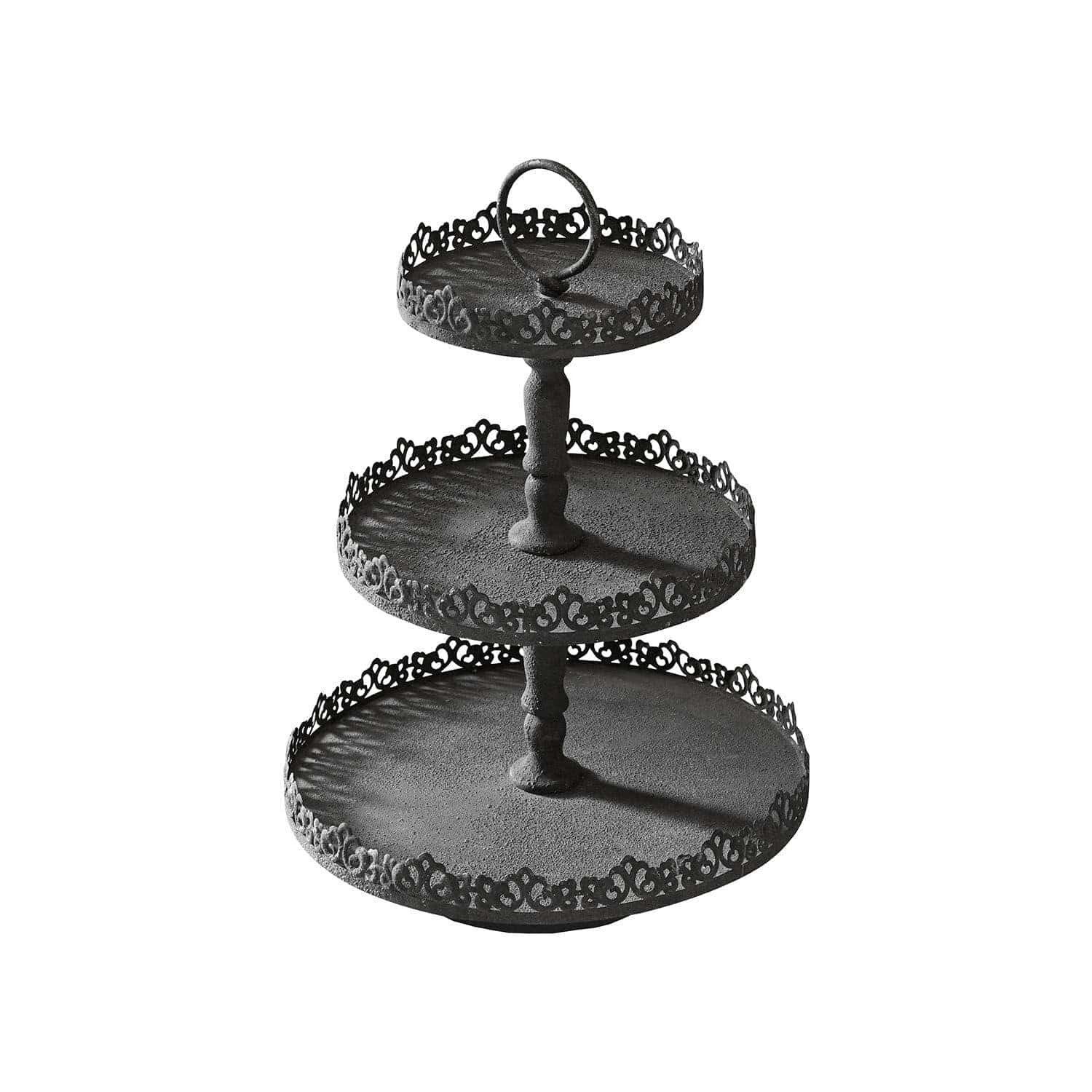 Mirabeau Etagere Etagere Garnette antikgrau, Eisen